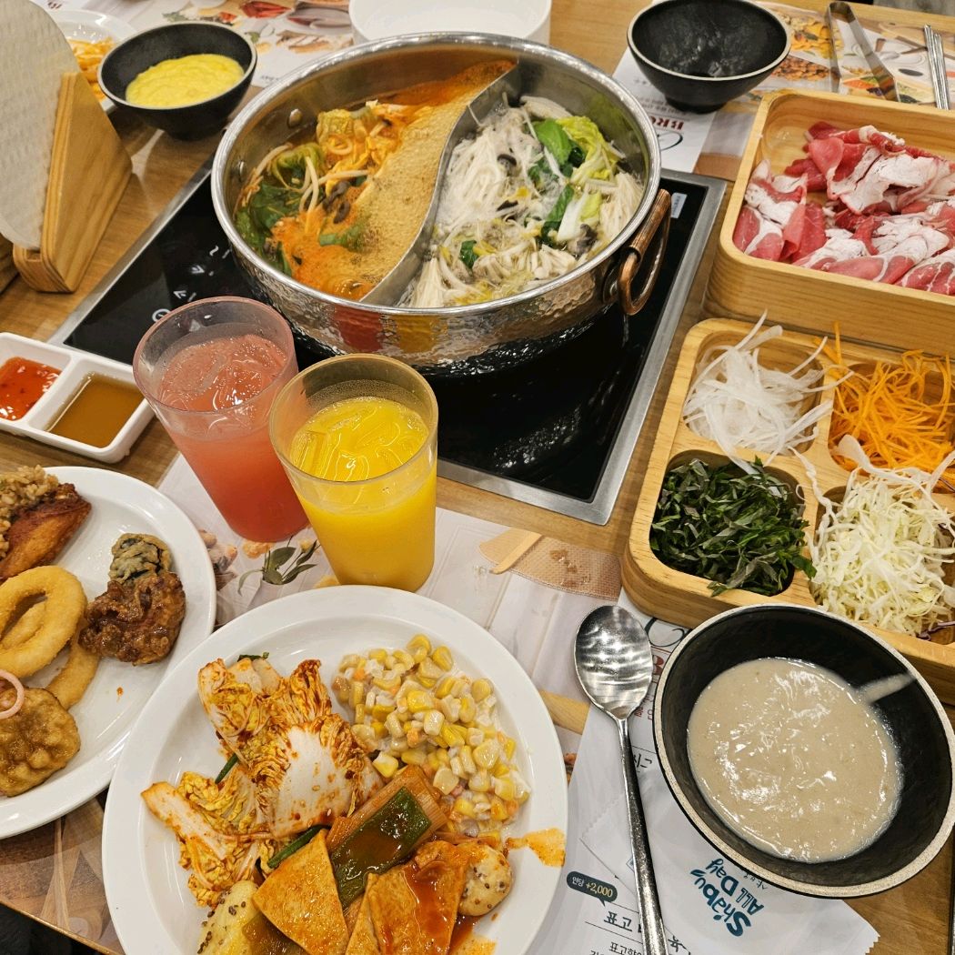 너무 신선하고 먹을거리가 풍족했어요 - 김해 장유 맛집 샤브올데이 김해장유점