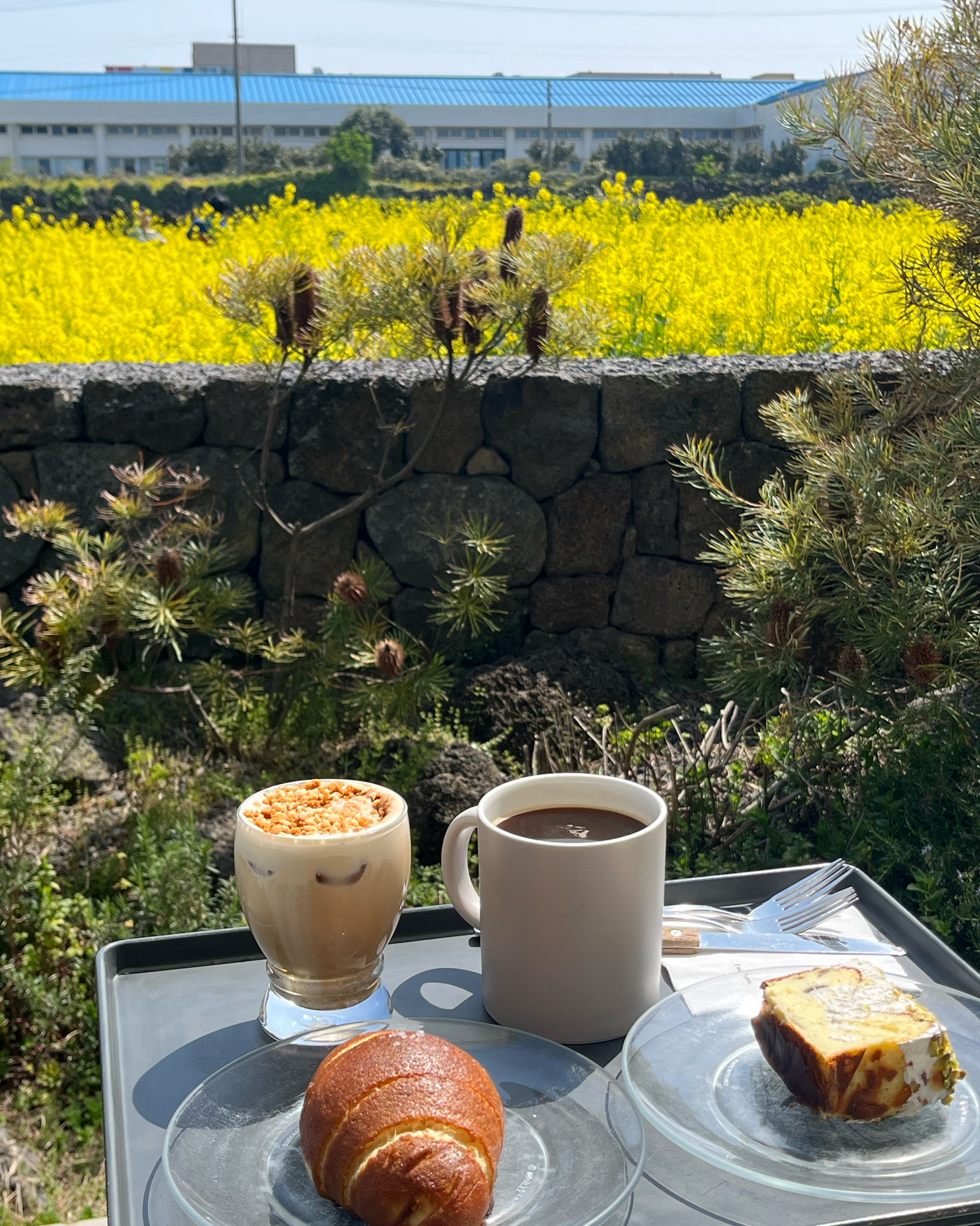 뷰도 이쁘고, 빵도 맛있고, 음료도 맛있고, 주차 공간도 넓고, 화장실도 깔끔하고 화장실에