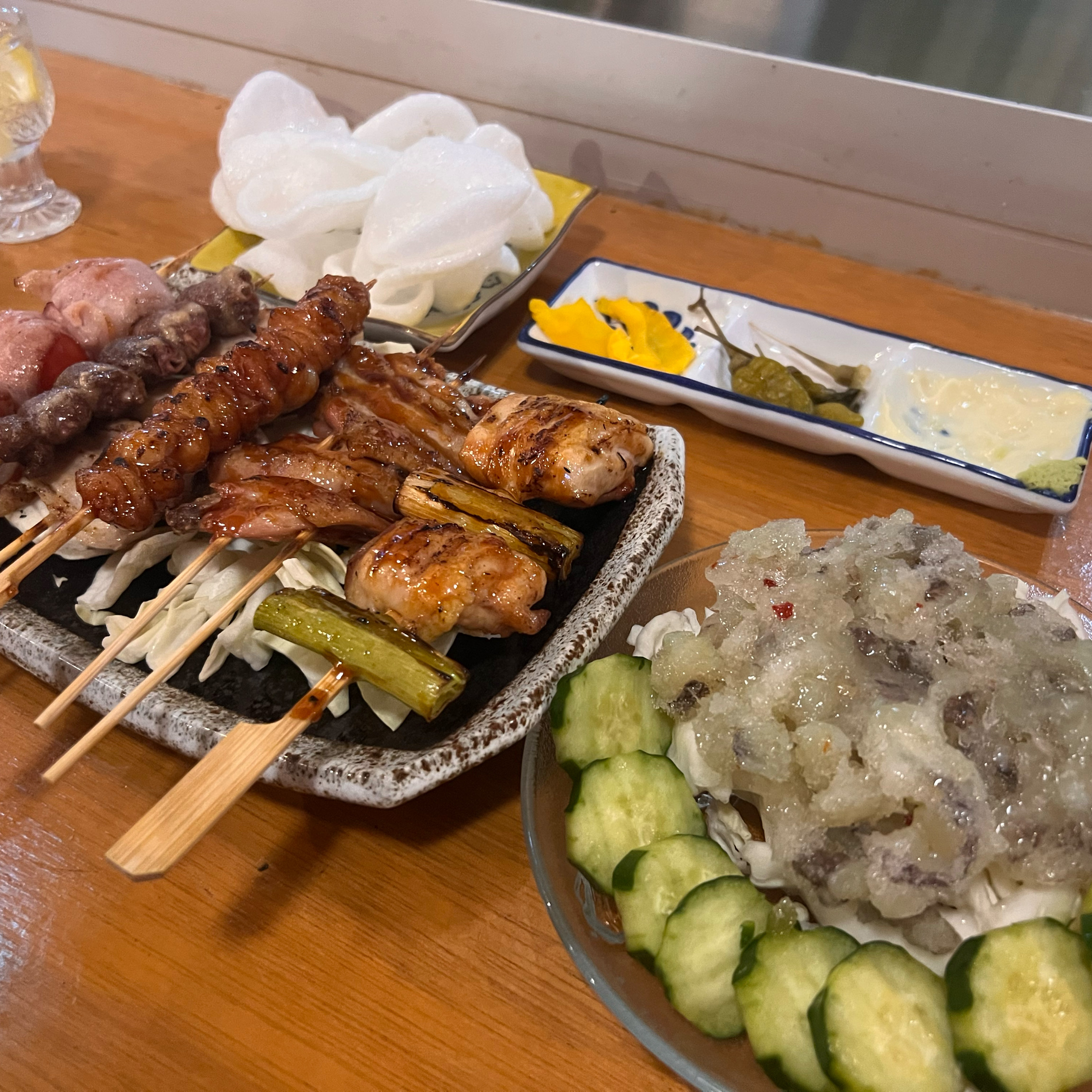 매번오지만 꼬치와 아사히 할인세트 좋구요❤️ 타코와사비두 맛있고 후토마키는 첨시키는데 정말