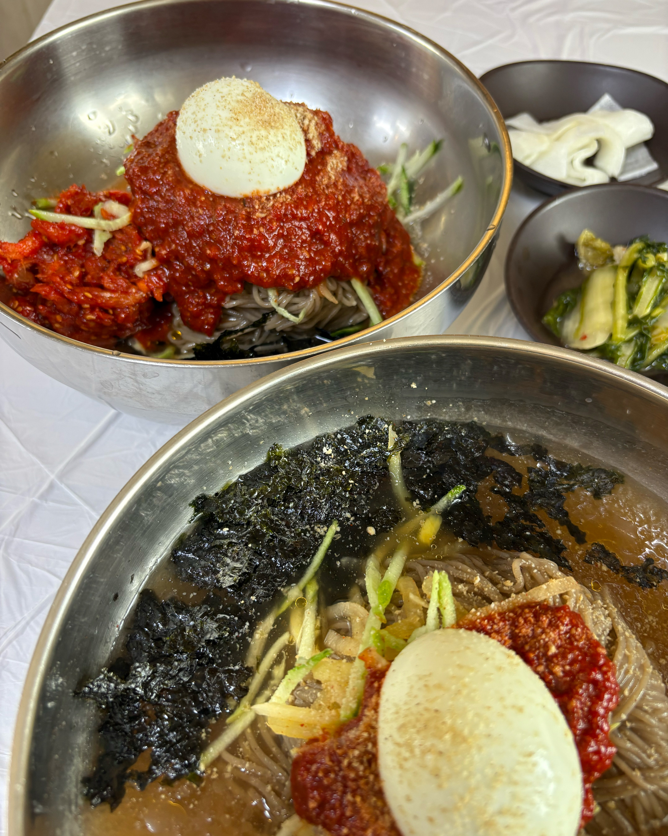 속초 여행왔는데 날씨가 더워서 막국수 먹으러 왔어요. - 아바이마을 맛집 솔밭가든막국수