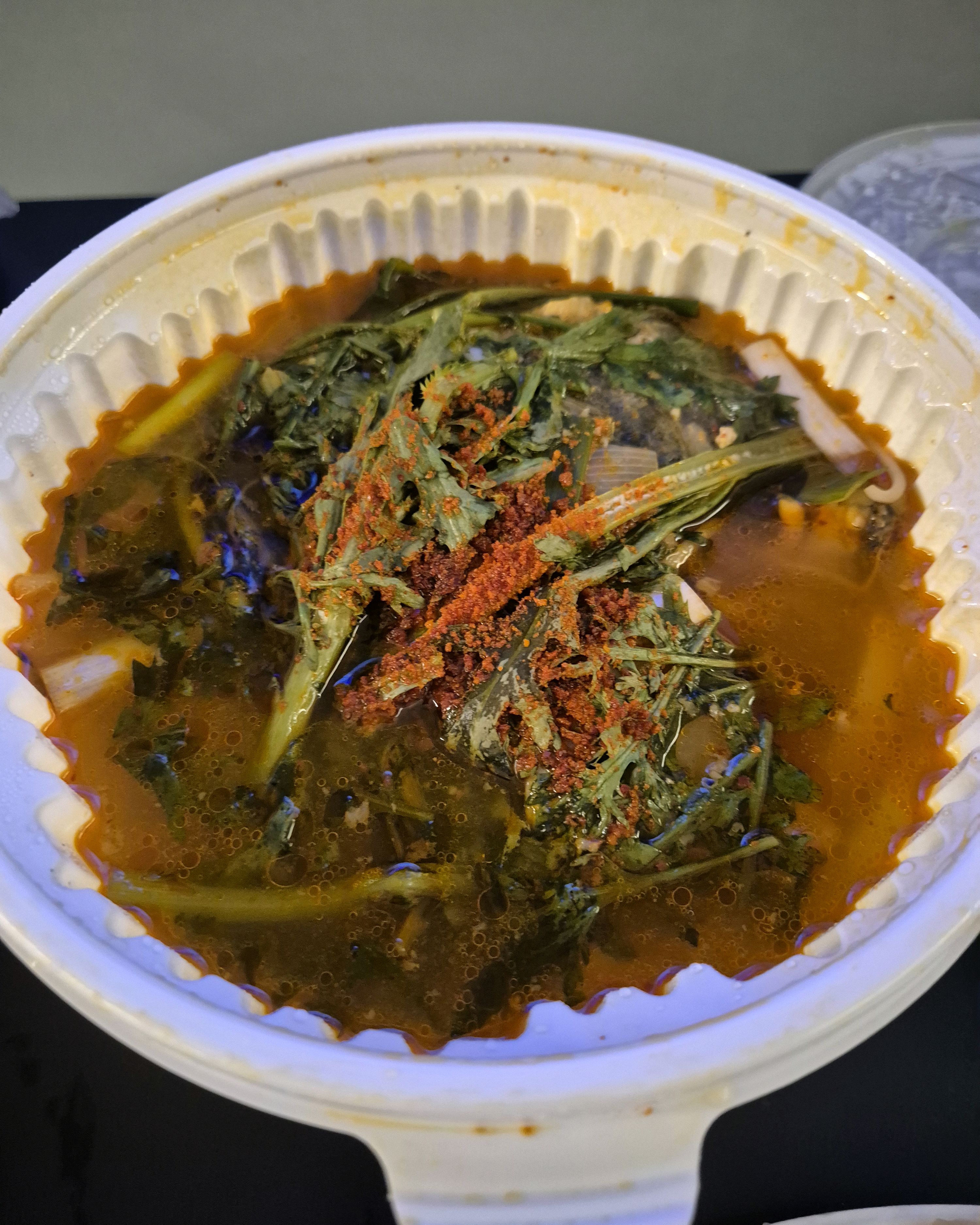 모듬회 소자와 매운탕을 포장해서 즐겼습니다. - 천호동 맛집 오징어참치