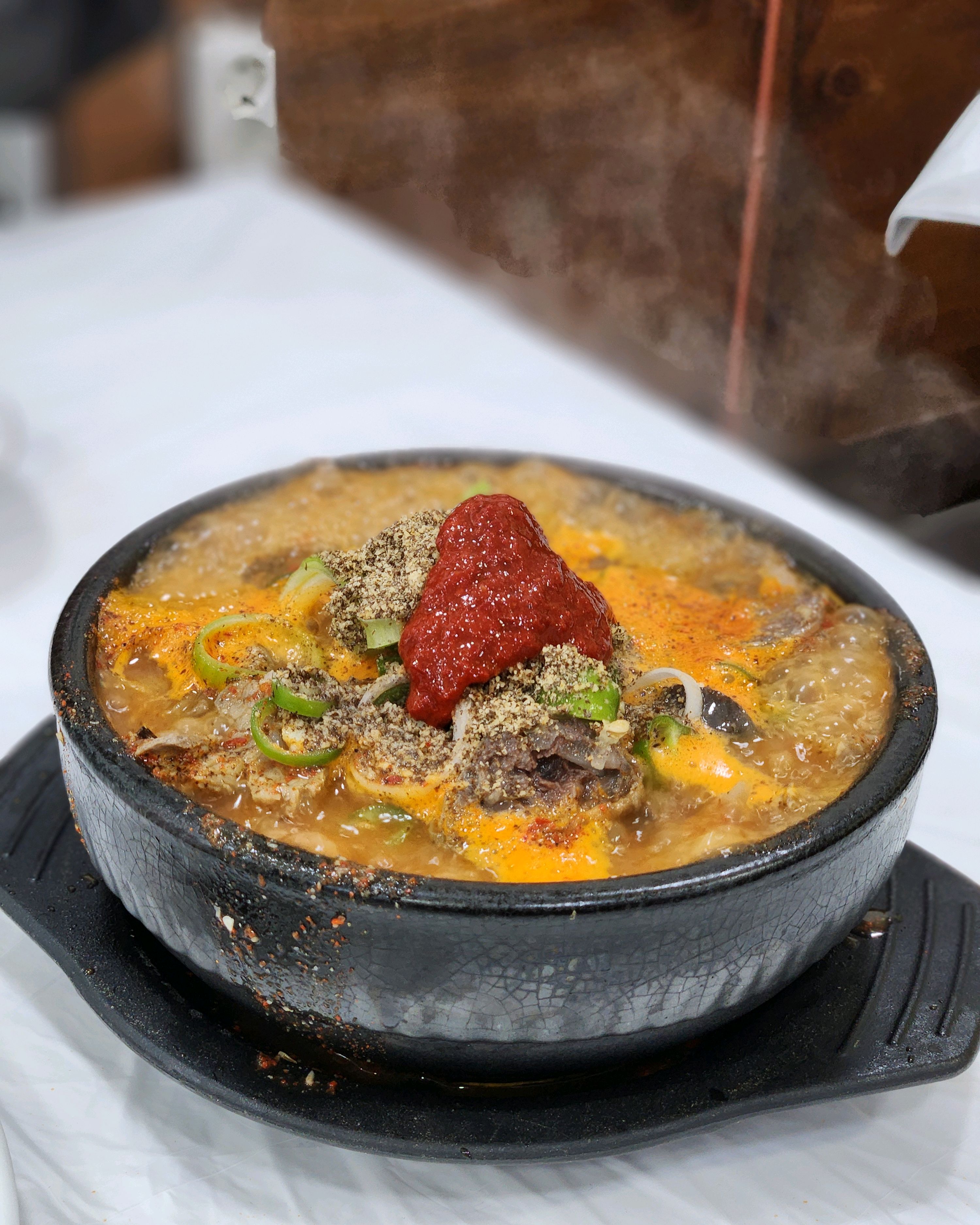 고사리얼큰순대국 칼칼하고 걸죽하니 넘 맛있어요 아바이순대,오징어순대도 모둠으로같이 먹을수있