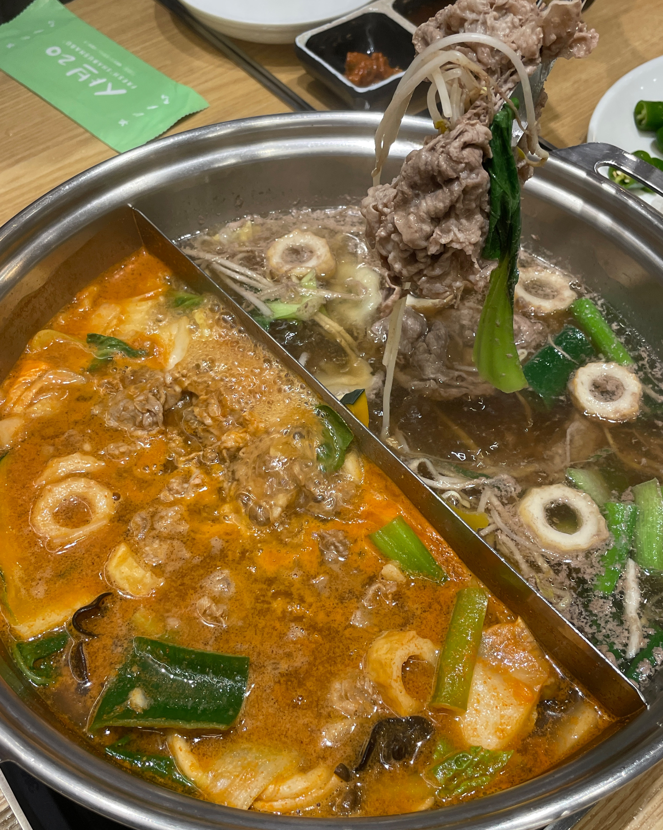 샐러드바 구성도 좋고, 샤브샤브도 맛나요! - 경산 맛집 샤브20 경산점