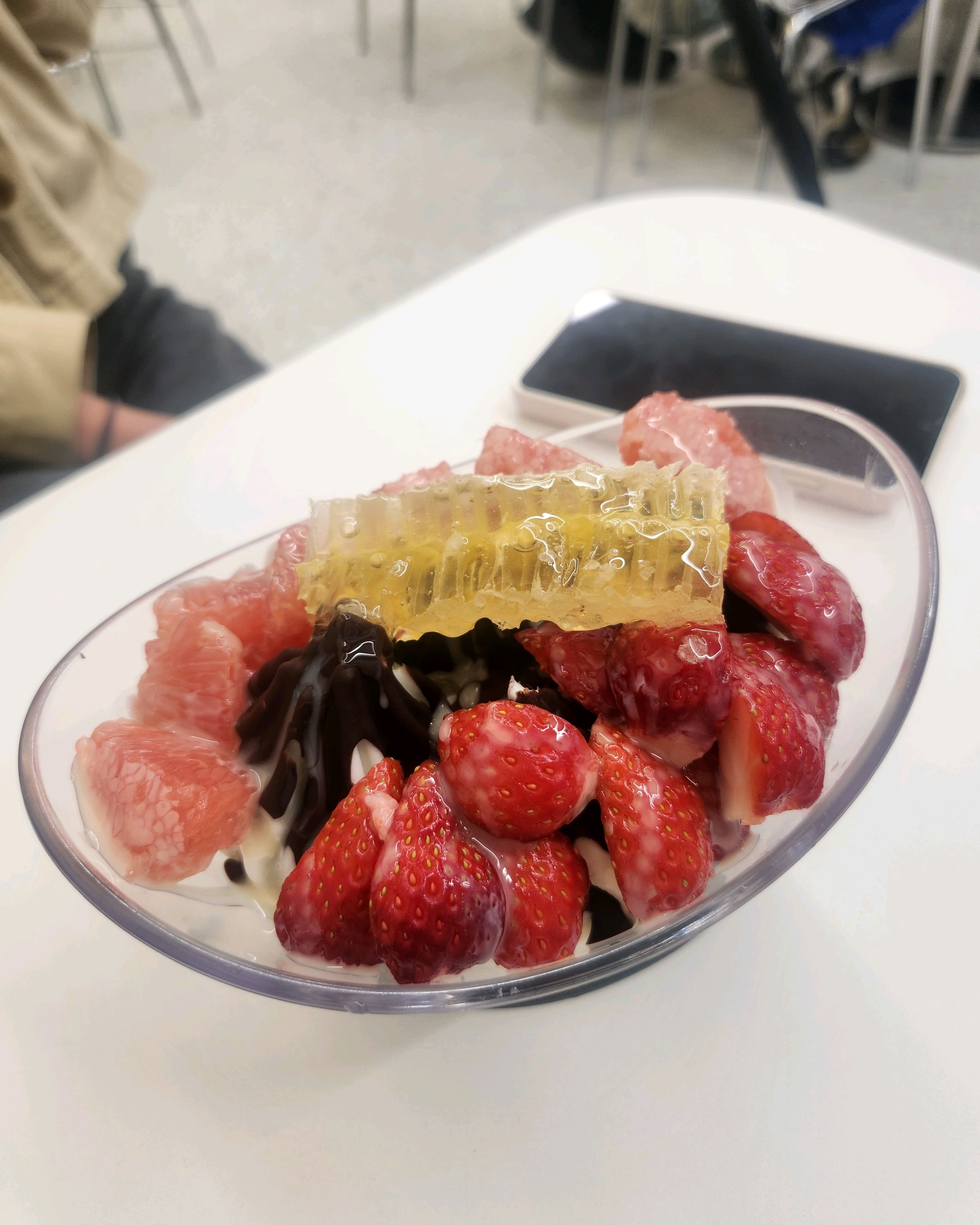 말모말모 요아정! 너무 맛있어요! 초코쉘 깨먹는 재미까지!! 자몽 조합도 너무 좋았어요! - 천호동 맛집 카페요아정 천호역로데오점