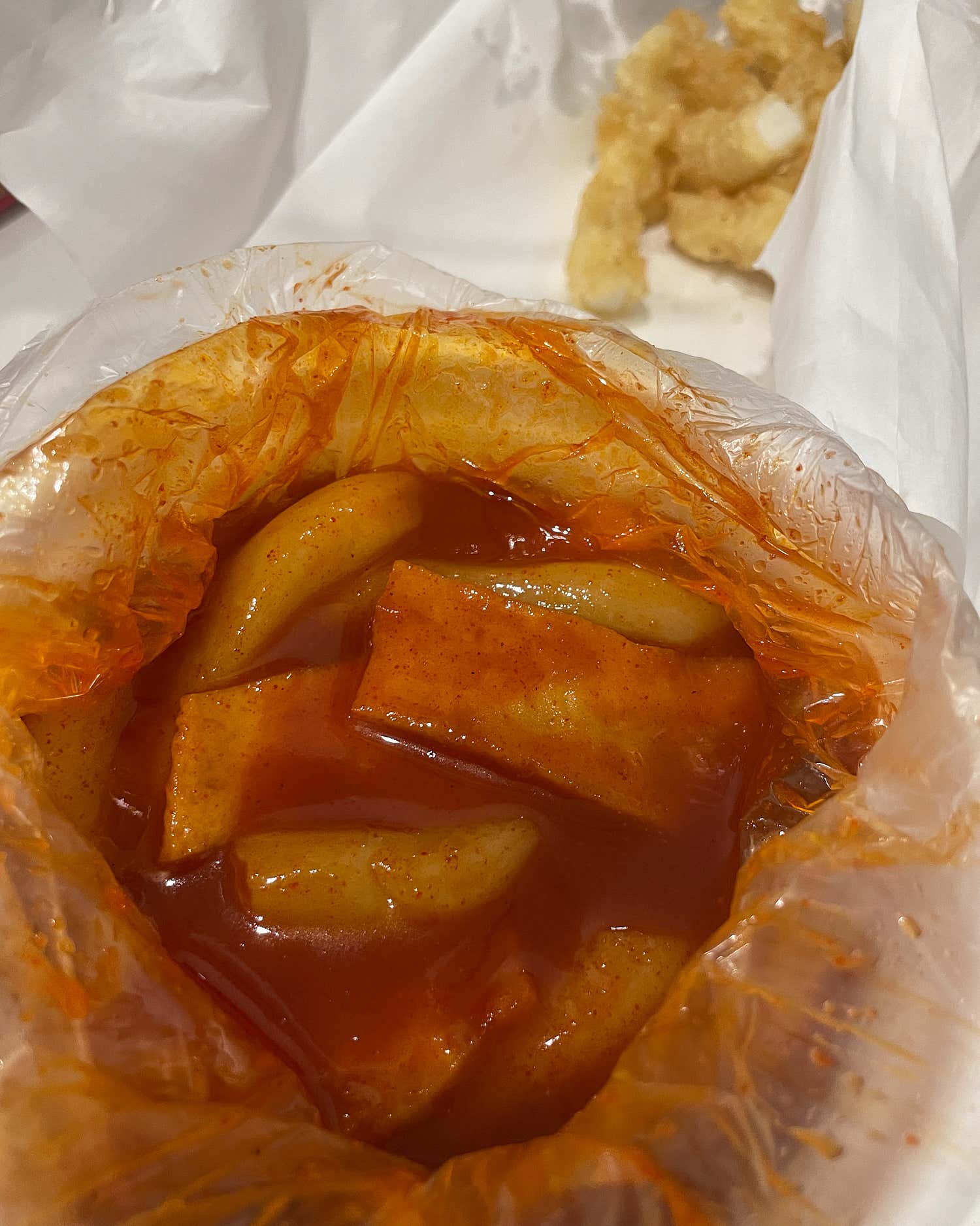 튀김마트 길동 떡볶이와 오징어튀김