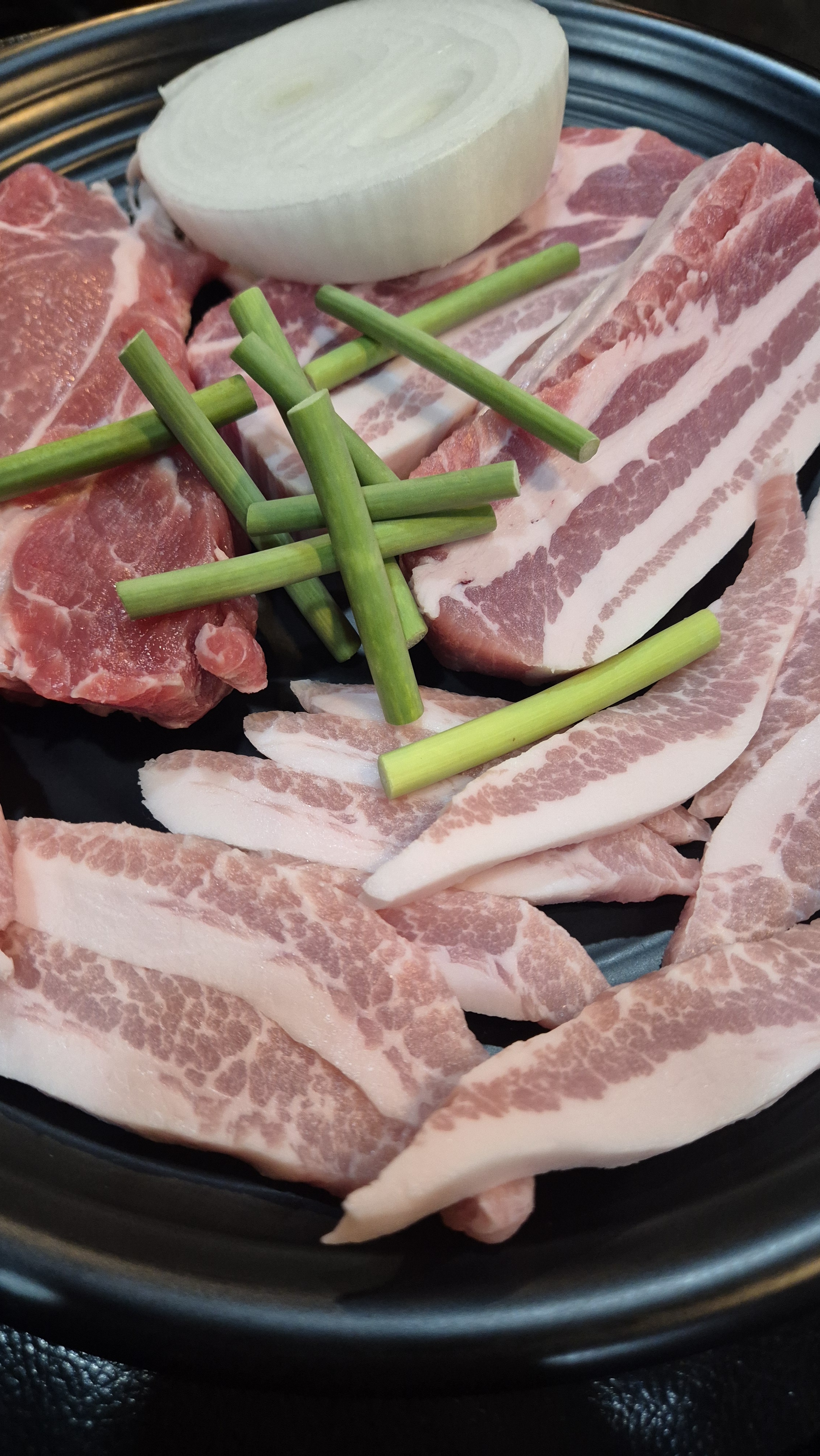 김과장 고기 단면