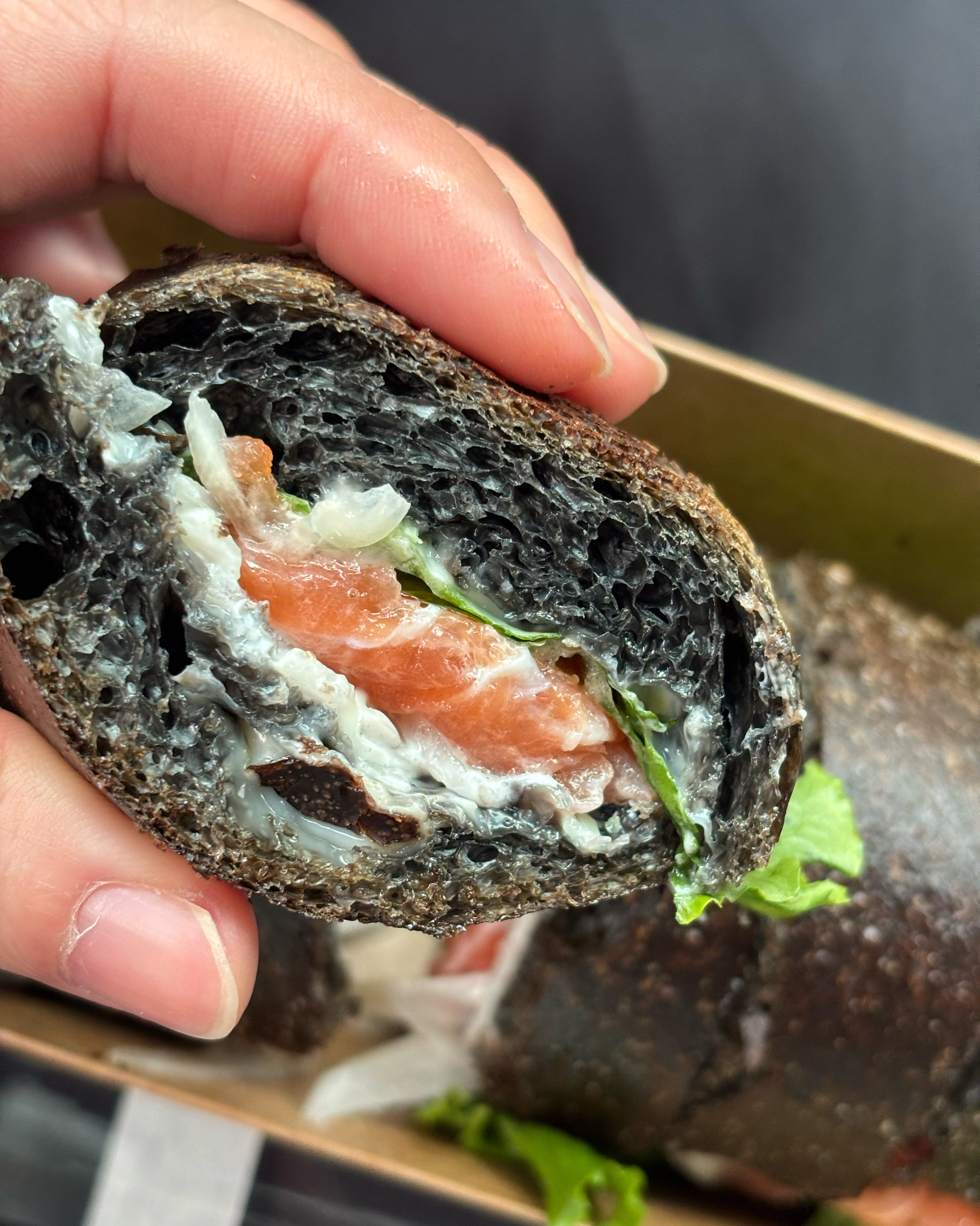 연어샌드위치 맛있네용! - 대전 맛집 그린베이커리