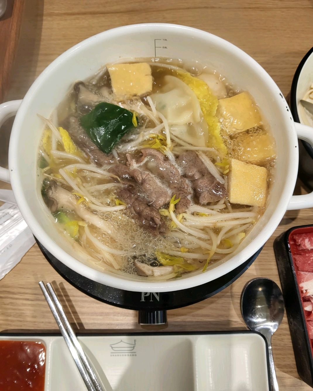 식당이 조용하고 1인분 샤브샤브라서 혼자먹기 딱 좋아요! - 무실동 맛집 미분당 원주점