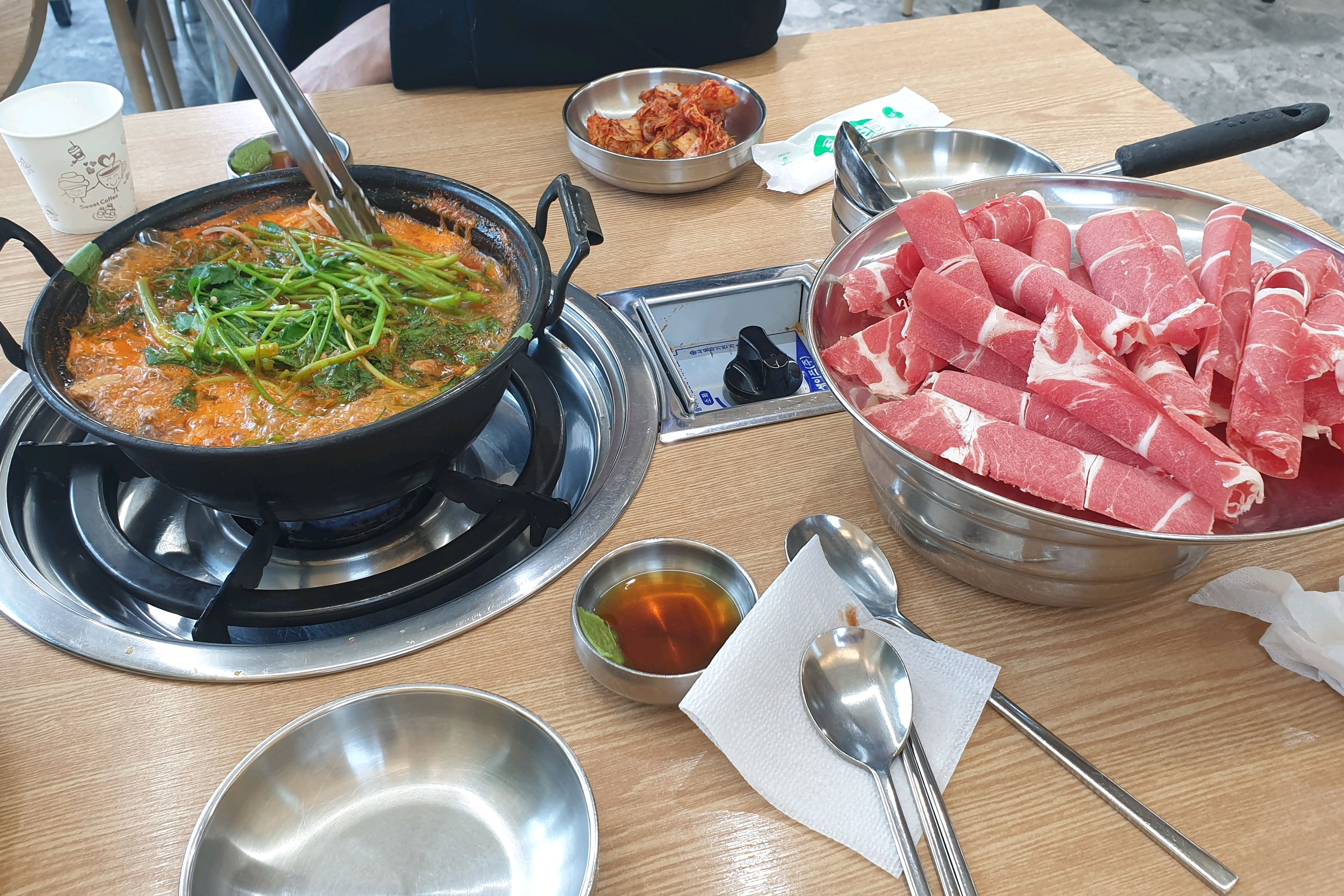 예전에 연애했을때부터 맛있어서 자주오던곳인데 !! - 천호동 맛집 등촌샤브칼국수 천호점