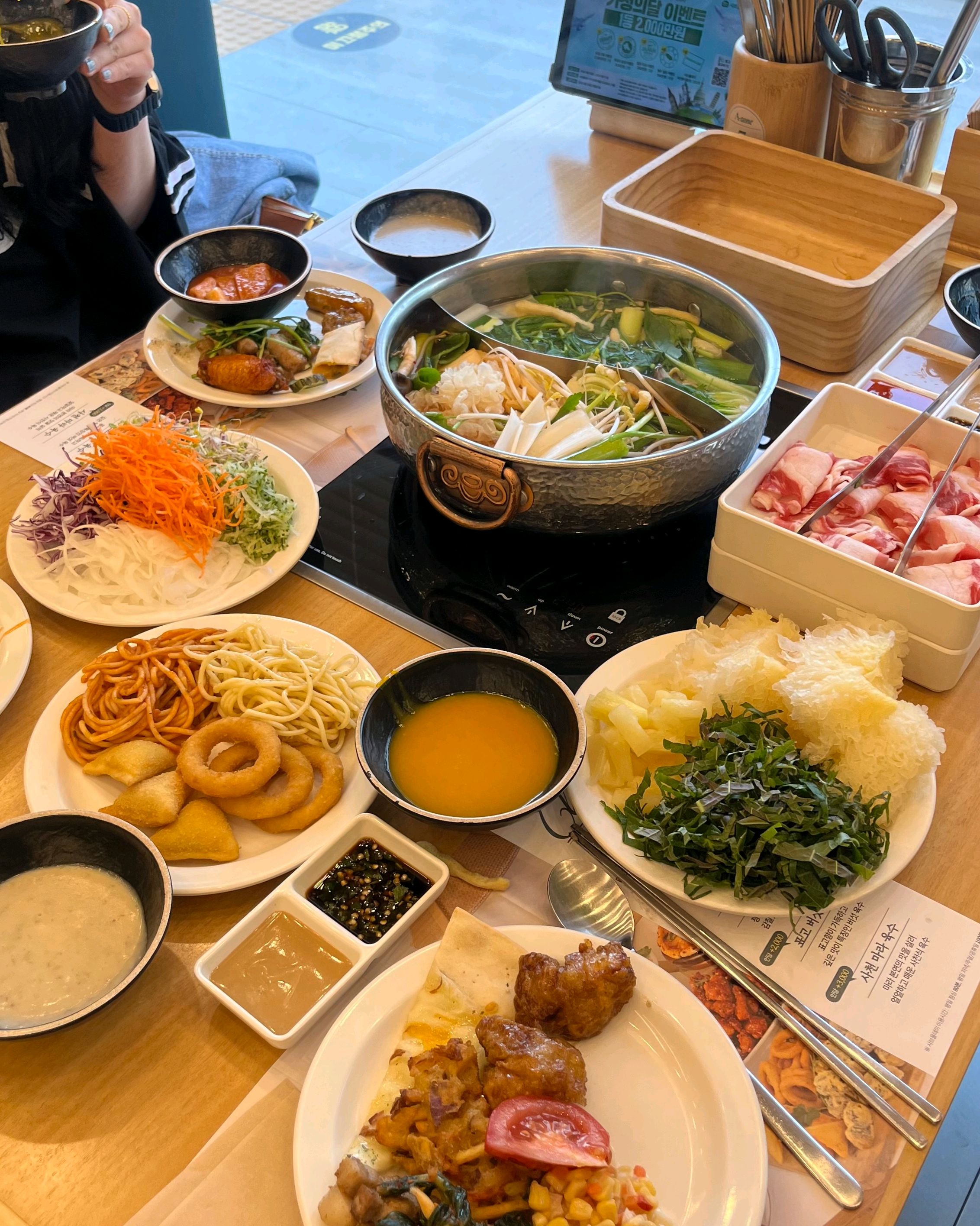 전 매장 중 여기가 제일 찬 양념이 간이 맛있는 듯 - 도화동 맛집 샤브올데이 인천도화점