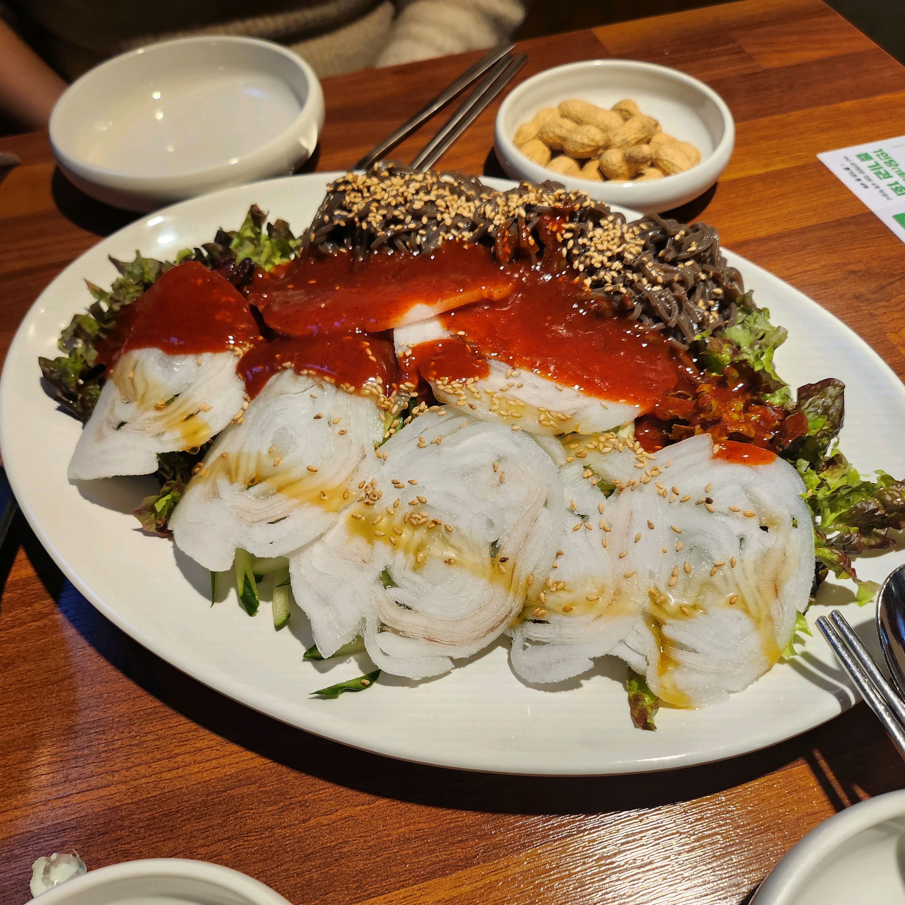 부산에서 먹었던 한치모밀 서울에도있어서 왔는데 - 천호동 맛집 부산한치모밀