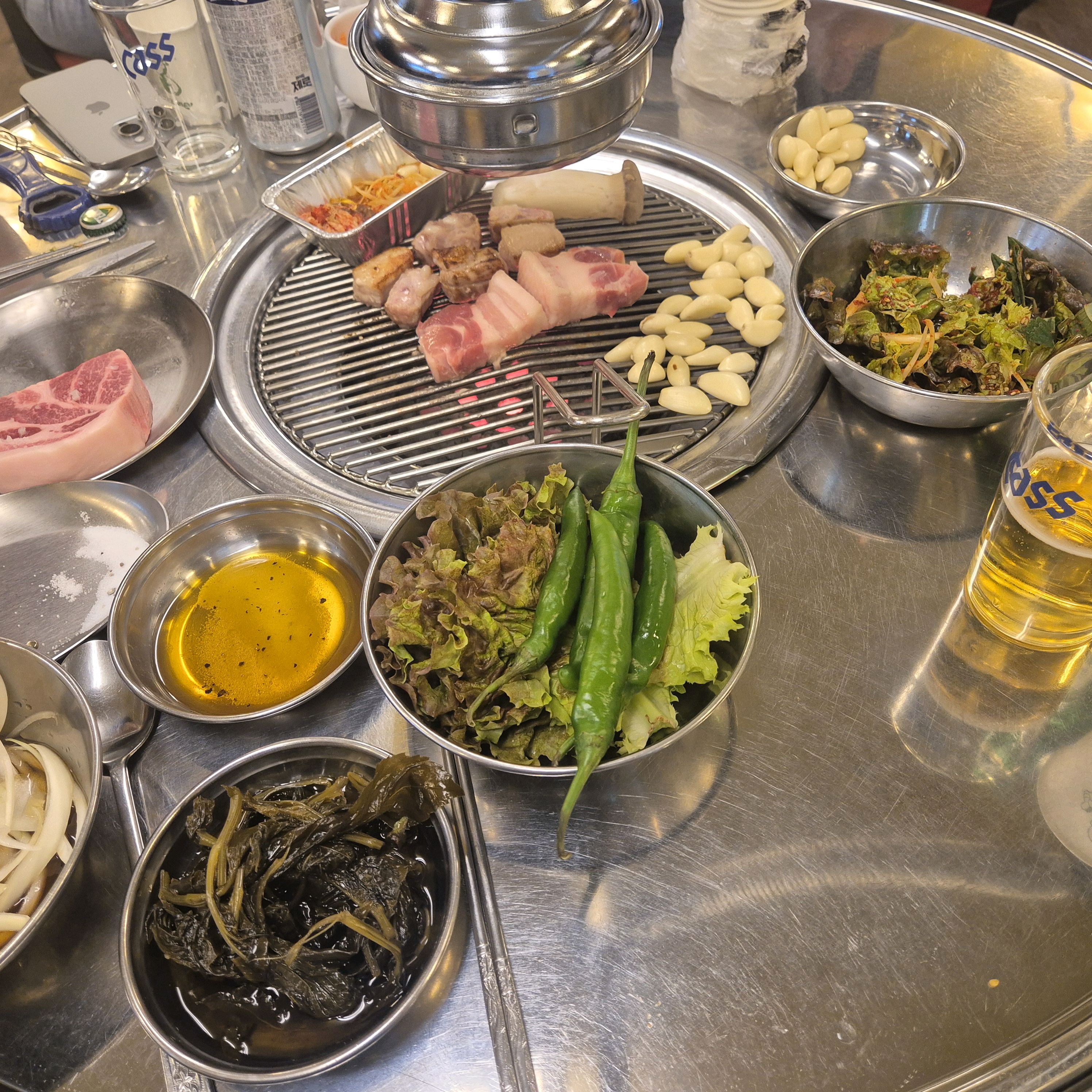 드문 연탄구이 집!! 가성비 술집, 고기집^^ - 안양 맛집 상록회관 연탄구이 전문점 안양점