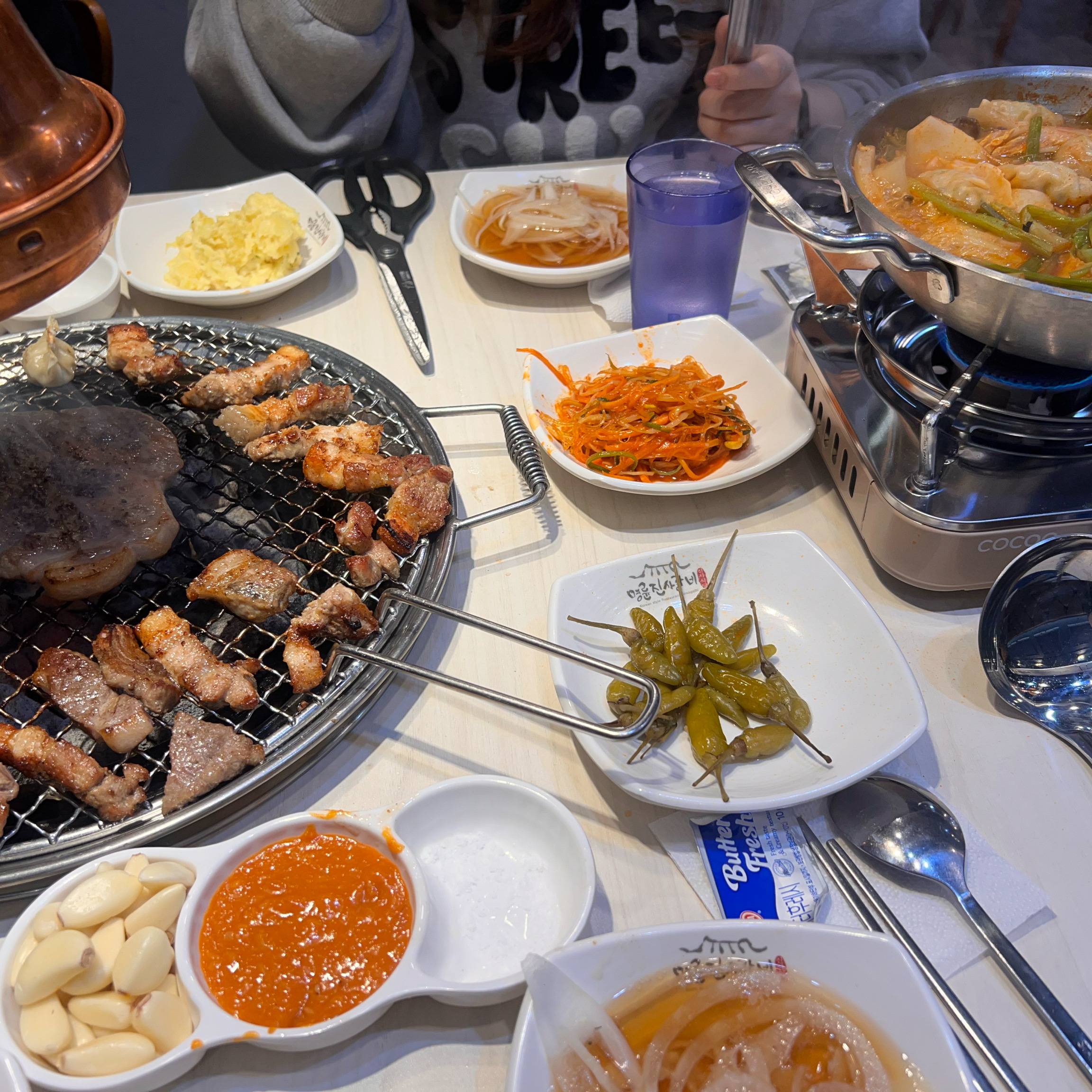샤브샤브 삼겹살 갈비 돼지껍데기 셀프바까지 - 김포 장기동 맛집 명륜진사갈비 김포장기점