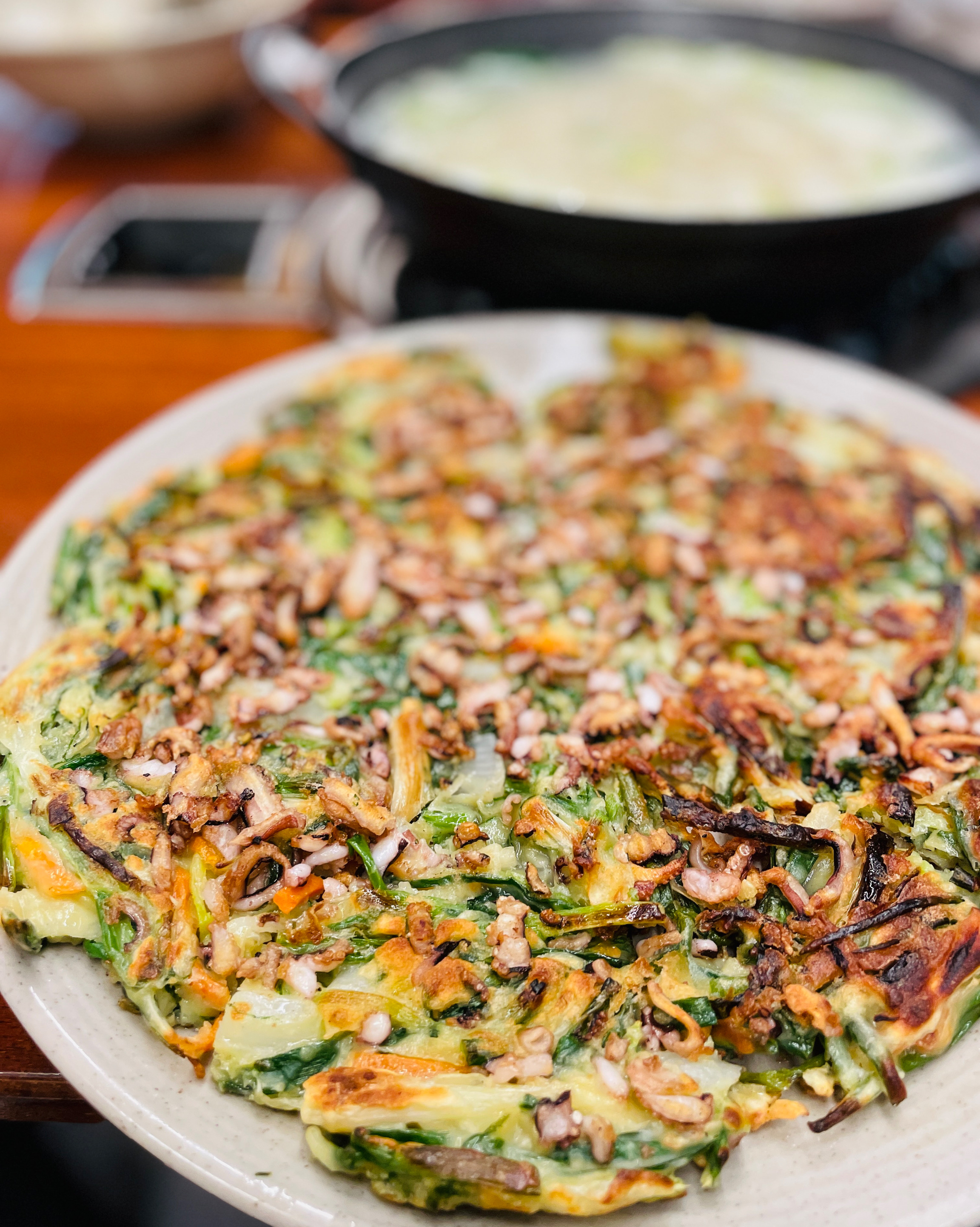 칼국수도 맛있고 파전 진짜 끝내줍니다 💕💕💕💕💕 - 인천 맛집 우이며녹 송도본점
