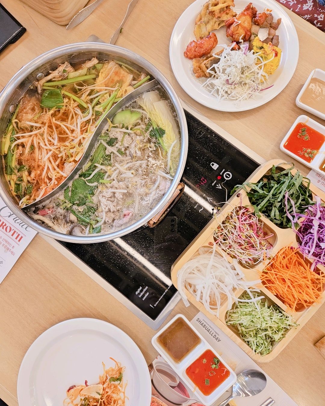 잘 먹었어요~!!! 시간이 짧아 아쉽지만 넘 좋아요~! - 동탄 맛집 샤브올데이 동탄신도시점