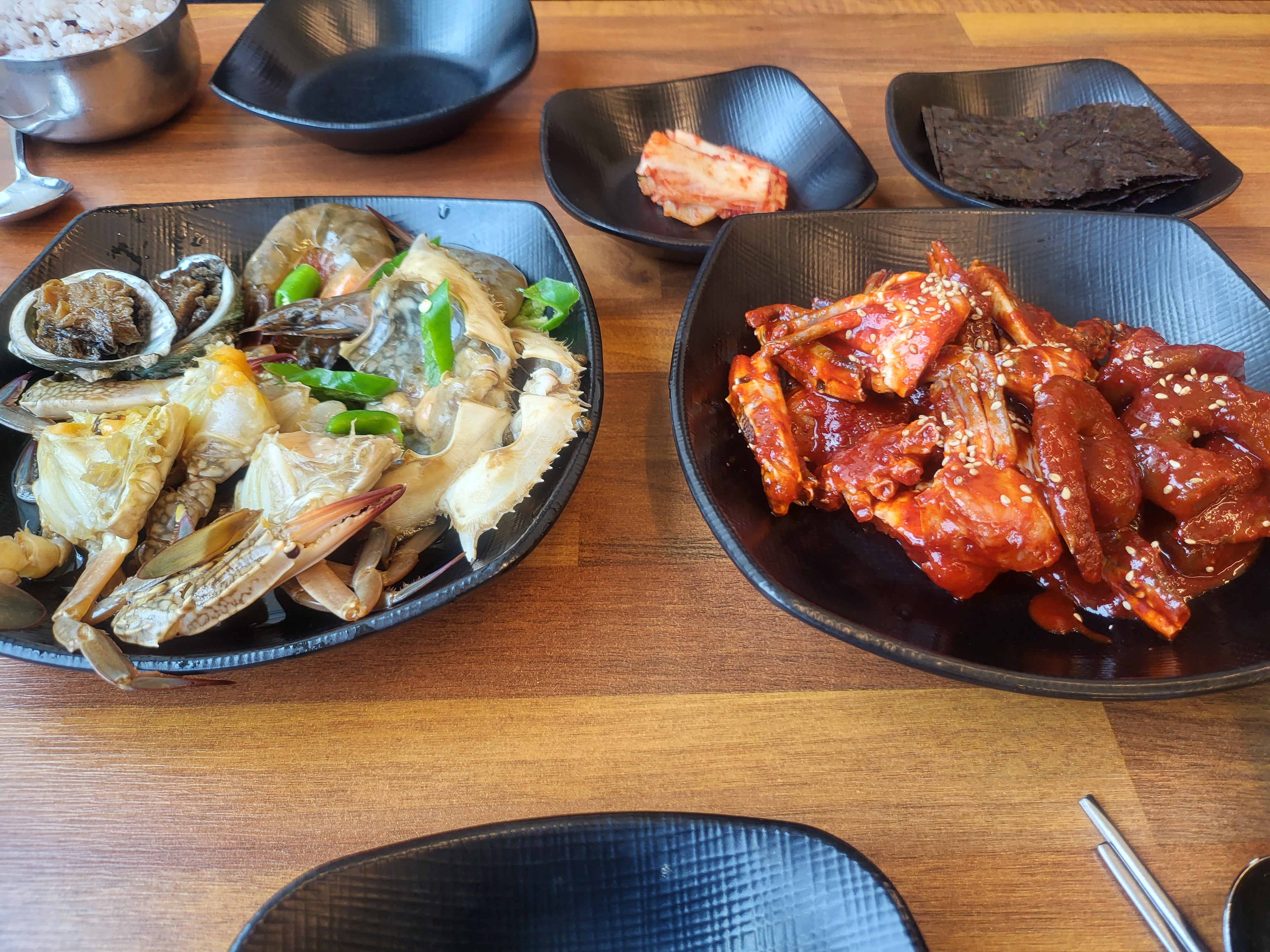 모듬장정식 2인 먹었는데 - 인천 맛집 간장게장 무한리필 꽃게생각