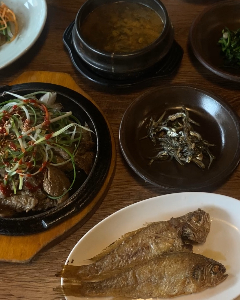메뉴 구성도 알차고 양도 많아 맛있게 잘 먹었습니다 - 인천 맛집 부평직화구이쌈밥