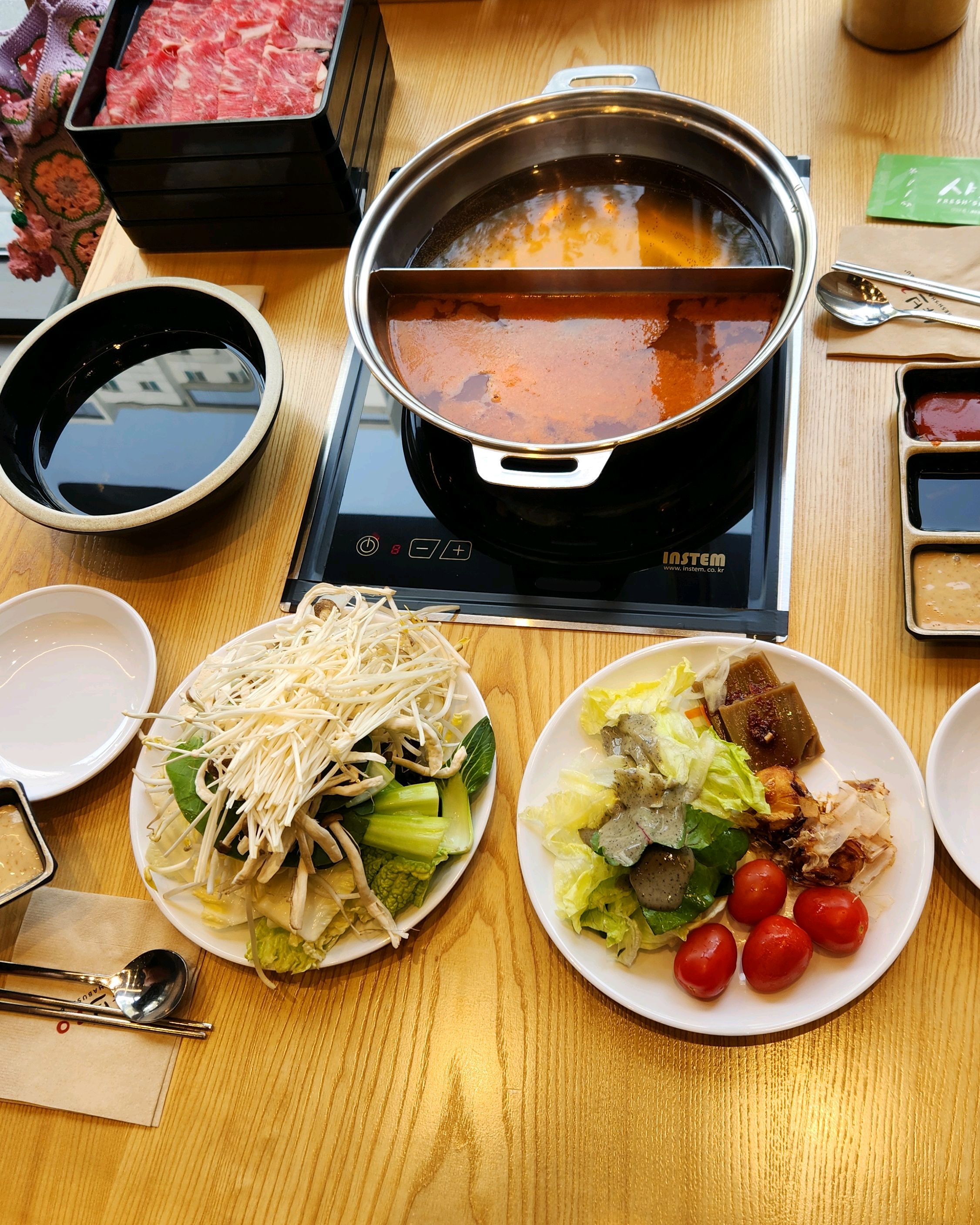 재료가 신선하고 깔끔해서 더 좋아요. 맛있게 먹고왔어요. - 대구 대명동 맛집 샤브20 대명점