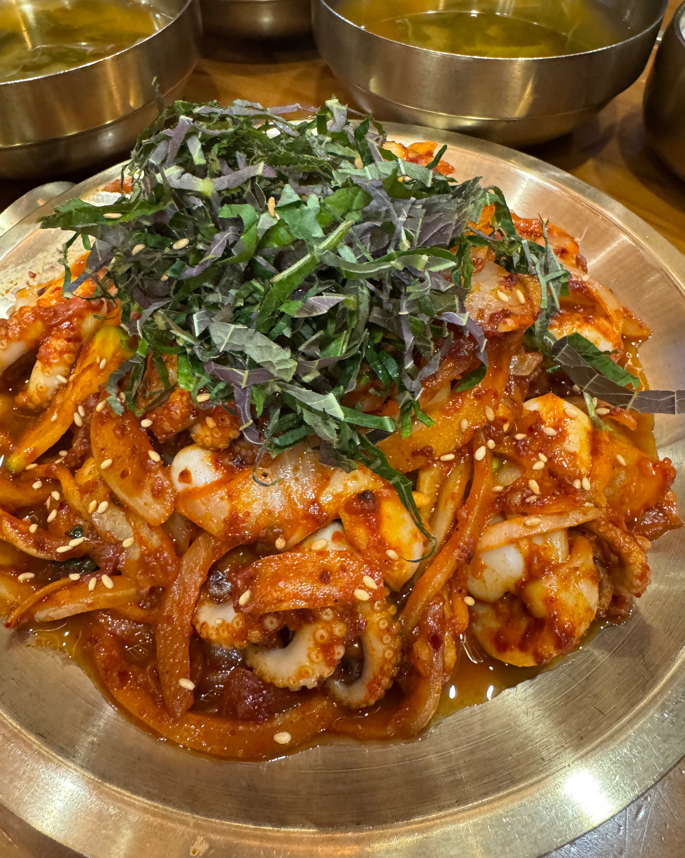음식이 맛있어요~ 보리밥, 쭈꾸미, 제육 다 맛있고 전도 별미입니다~^^ - 인천 맛집 봉이밥 송도점