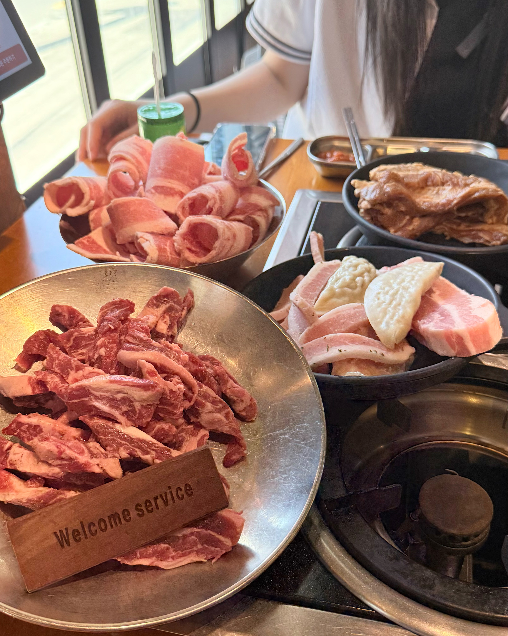 무한리필인데도 고기가 맛있고 사장님도 친절하세용!! - 대구 맛집 포크팬
