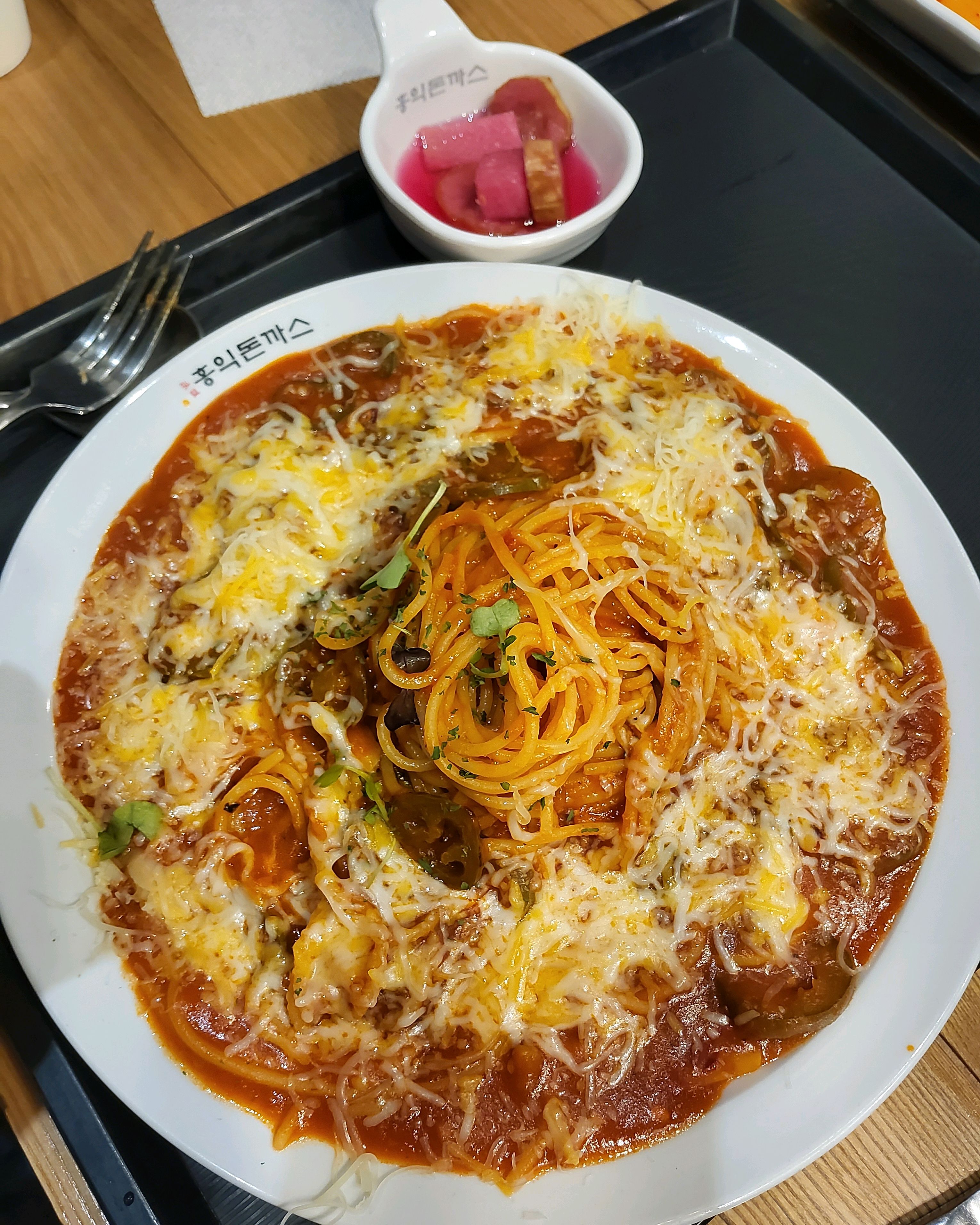 정식.세트a.할라피뇨토마토치즈 - 동탄 호수공원 맛집 홍익돈까스 2동탄호수공원점