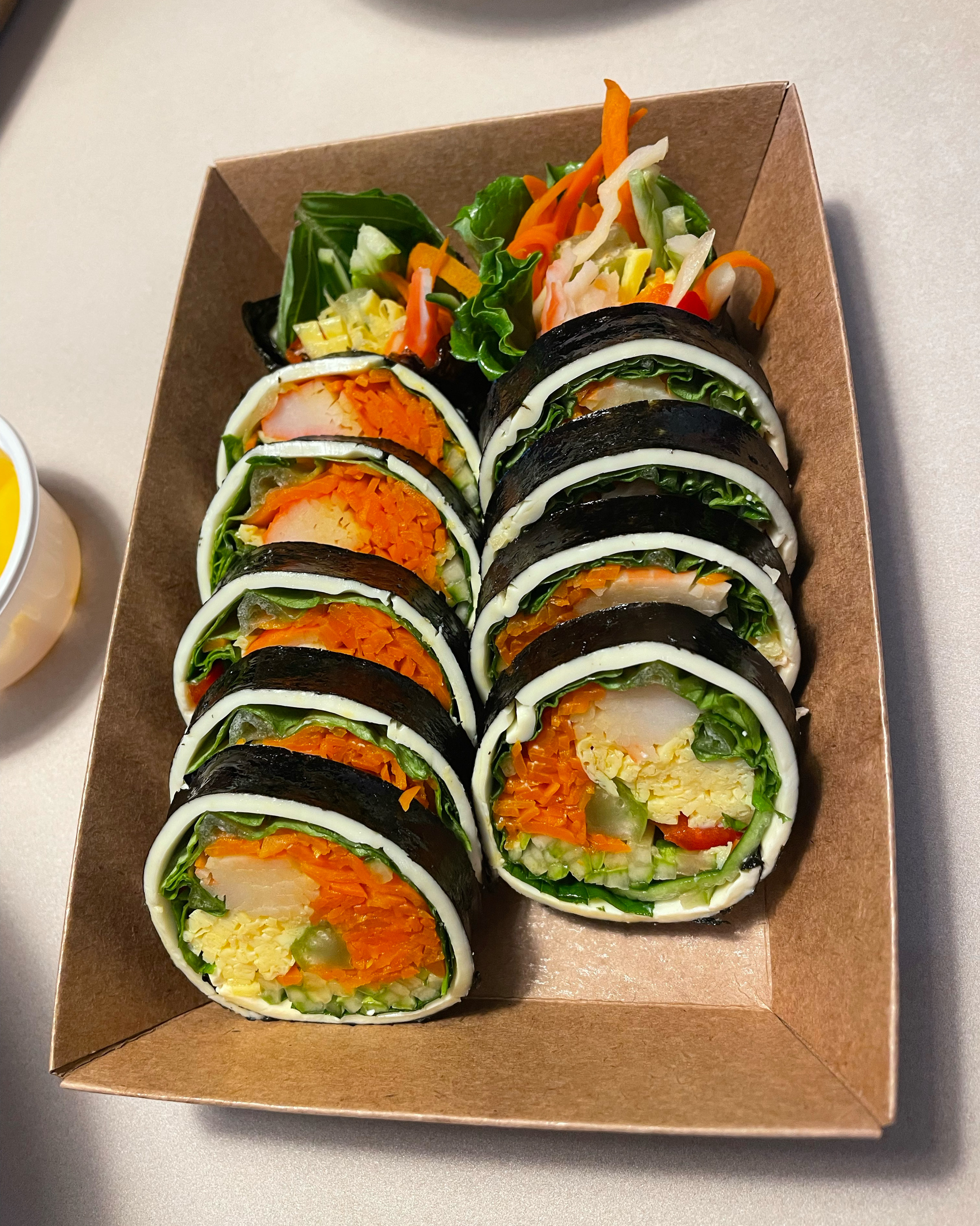 다이어트 김밥 턴수화물 없이 먹을수 있어 너무 좋아요. - 불당동 맛집 후하게김밥