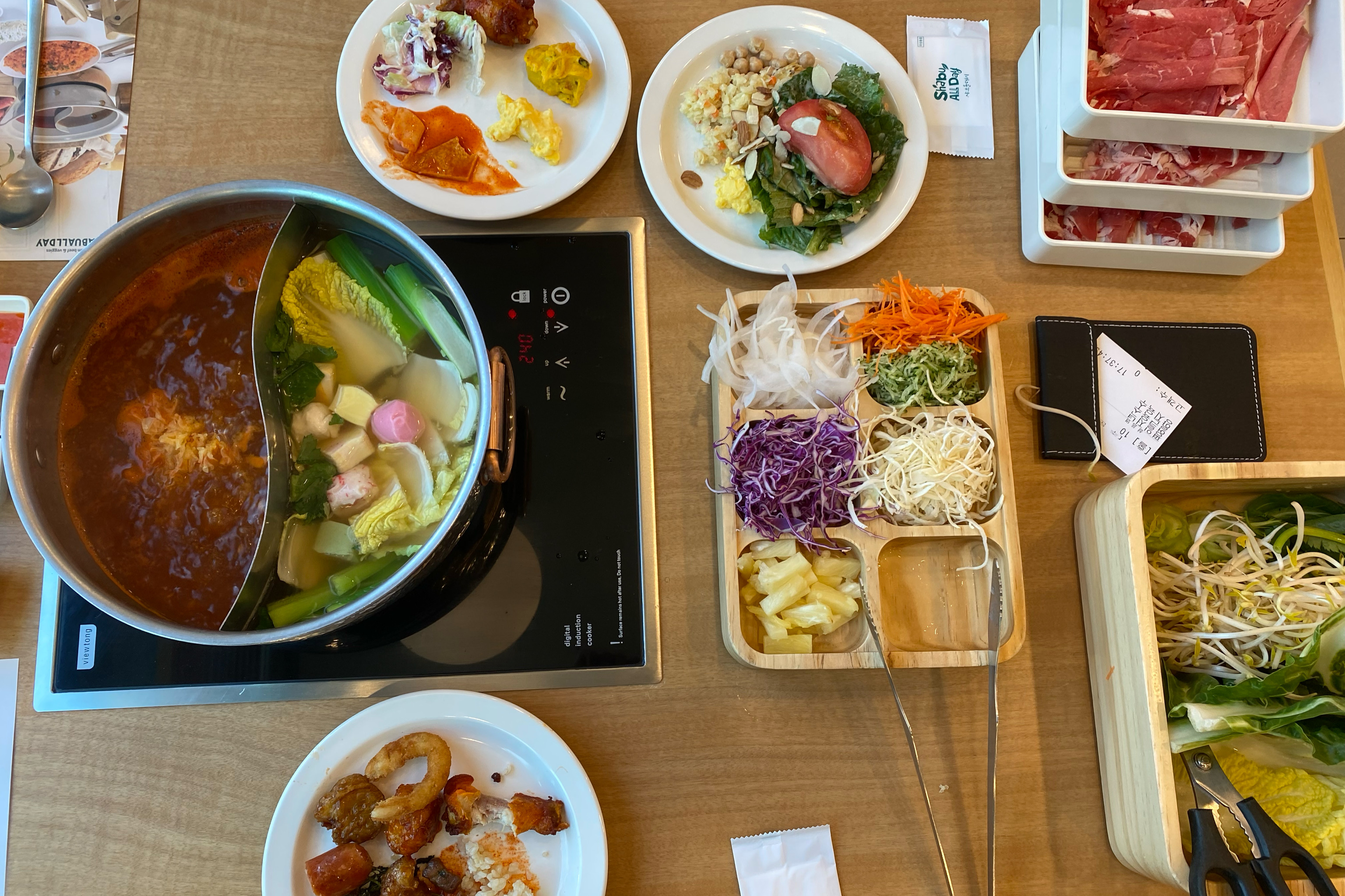 깔끔하고 무한리필이라 고기 땡기는 날 가기좋른 샤브올데이 ~ - 자양동 맛집 샤브올데이 서울자양점