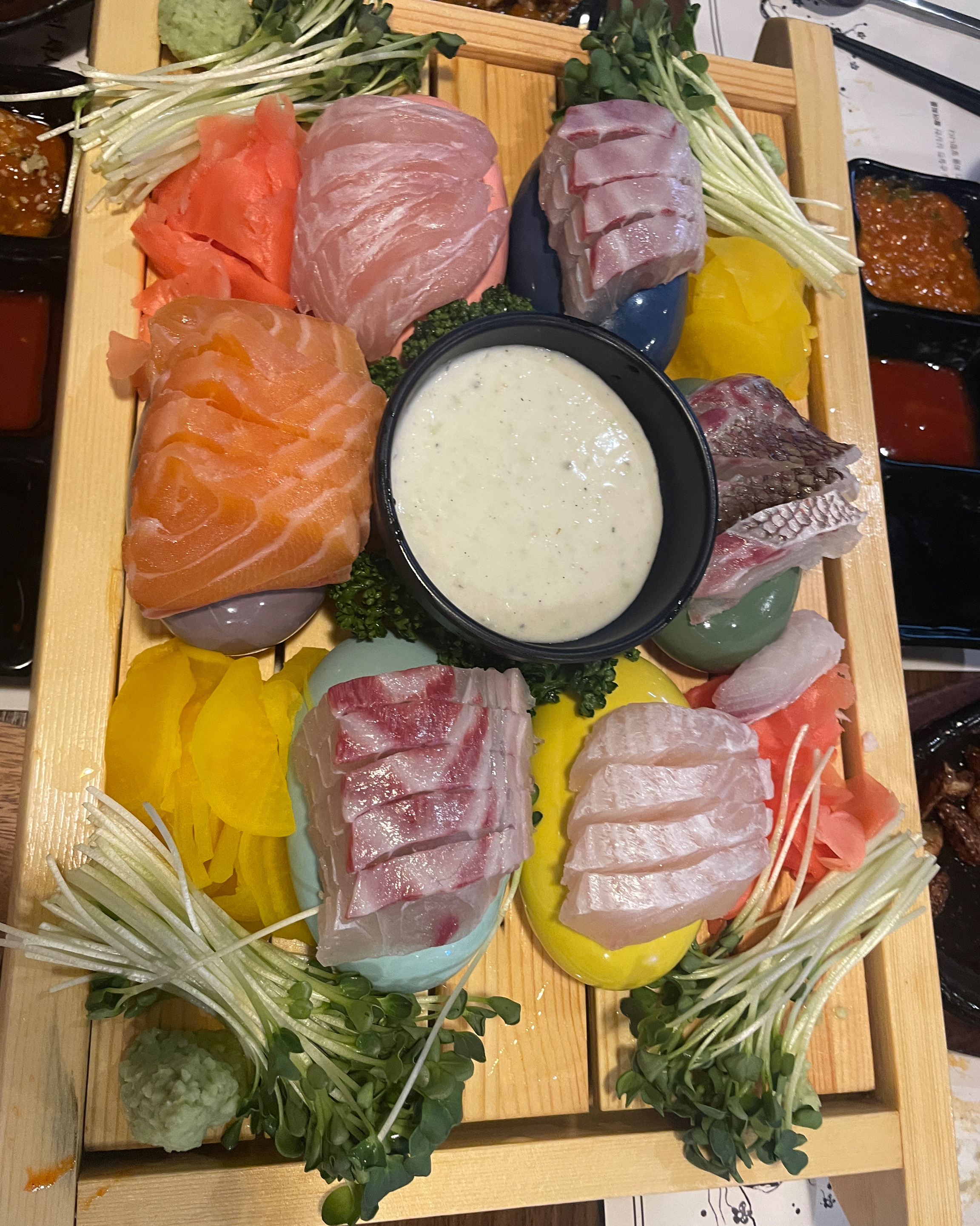 무한리필이라 리필 회 상태가 걱정이였는데, 리필 회까지 엄청 맛있네요. - 구로디지털단지 맛집 물고기자리 구로디지털점