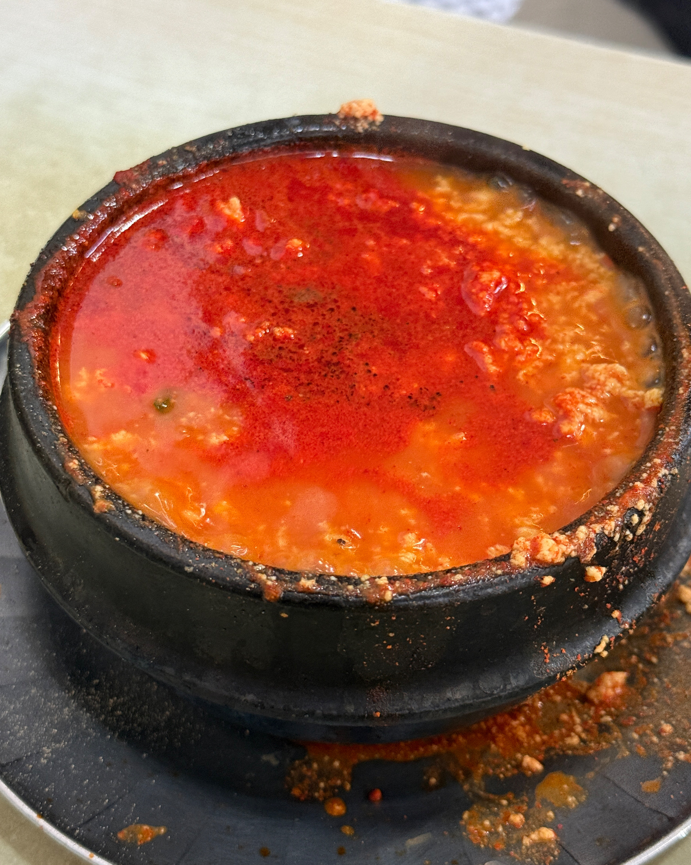 1. 순두부 찌개라기 보다는 두부찌개인거 같아요. - 제주 맛집 신해바라기