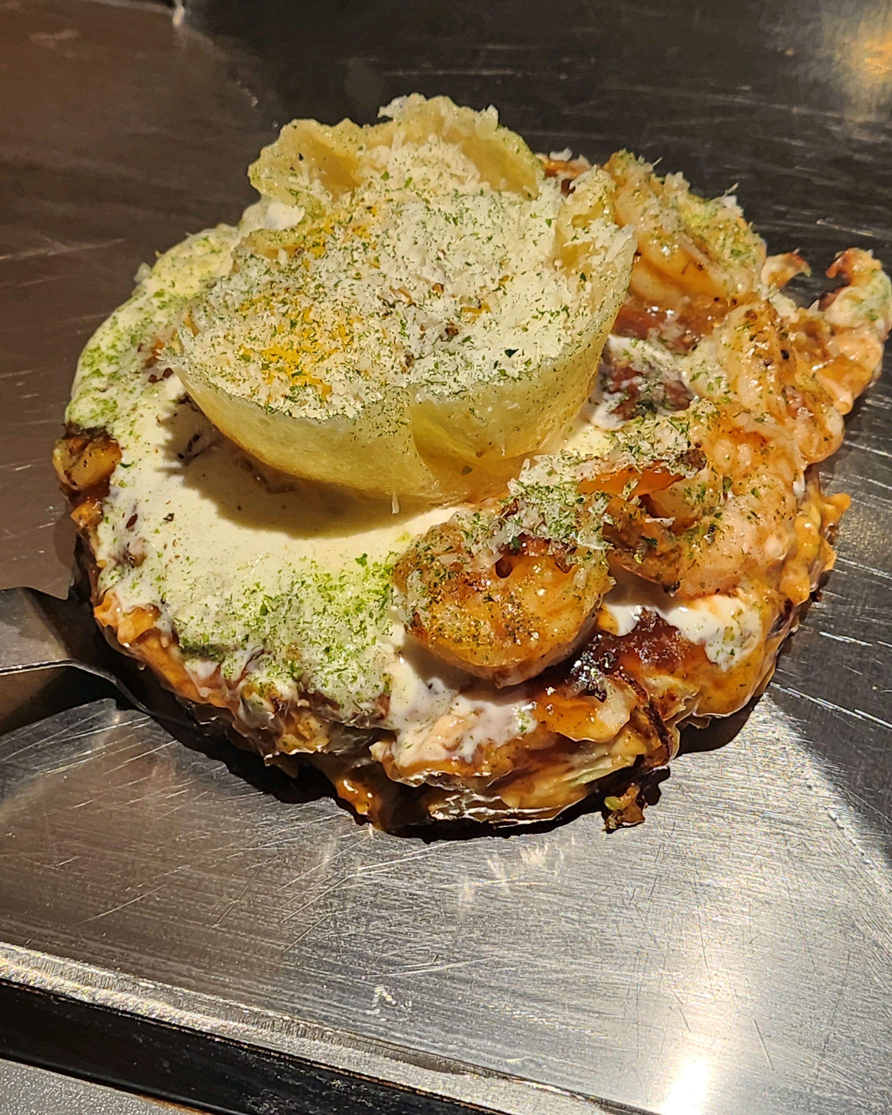 오꼬노미야끼랑 야끼소바 모두 맛있었어요!! - 망원동 맛집 오시 망원본점
