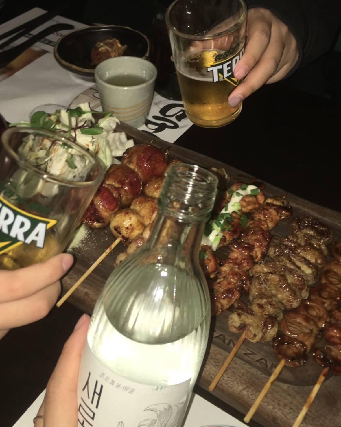 안주가 너무 맛있고 분위기도 좋아요!! 신불당 맛집 추천합니다!! - 불당동 맛집 야키토리잔잔 신불당점