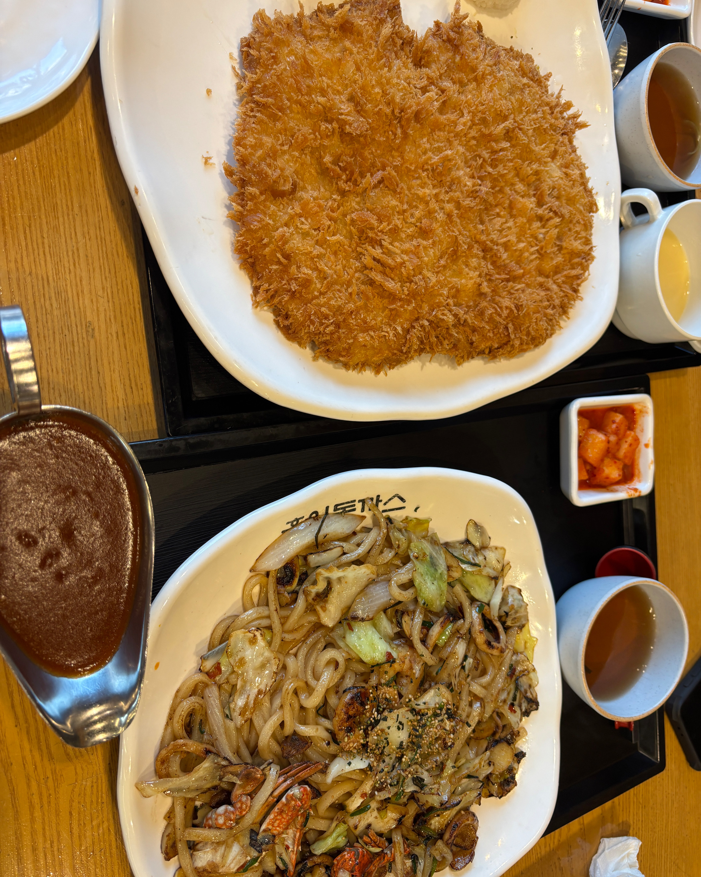 양도 푸짐하고 맛있어용❤️ 맛있게 잘 먹구 갑니다 ㅎㅎ - 대구 반야월 맛집 홍익돈까스 대구반야월점