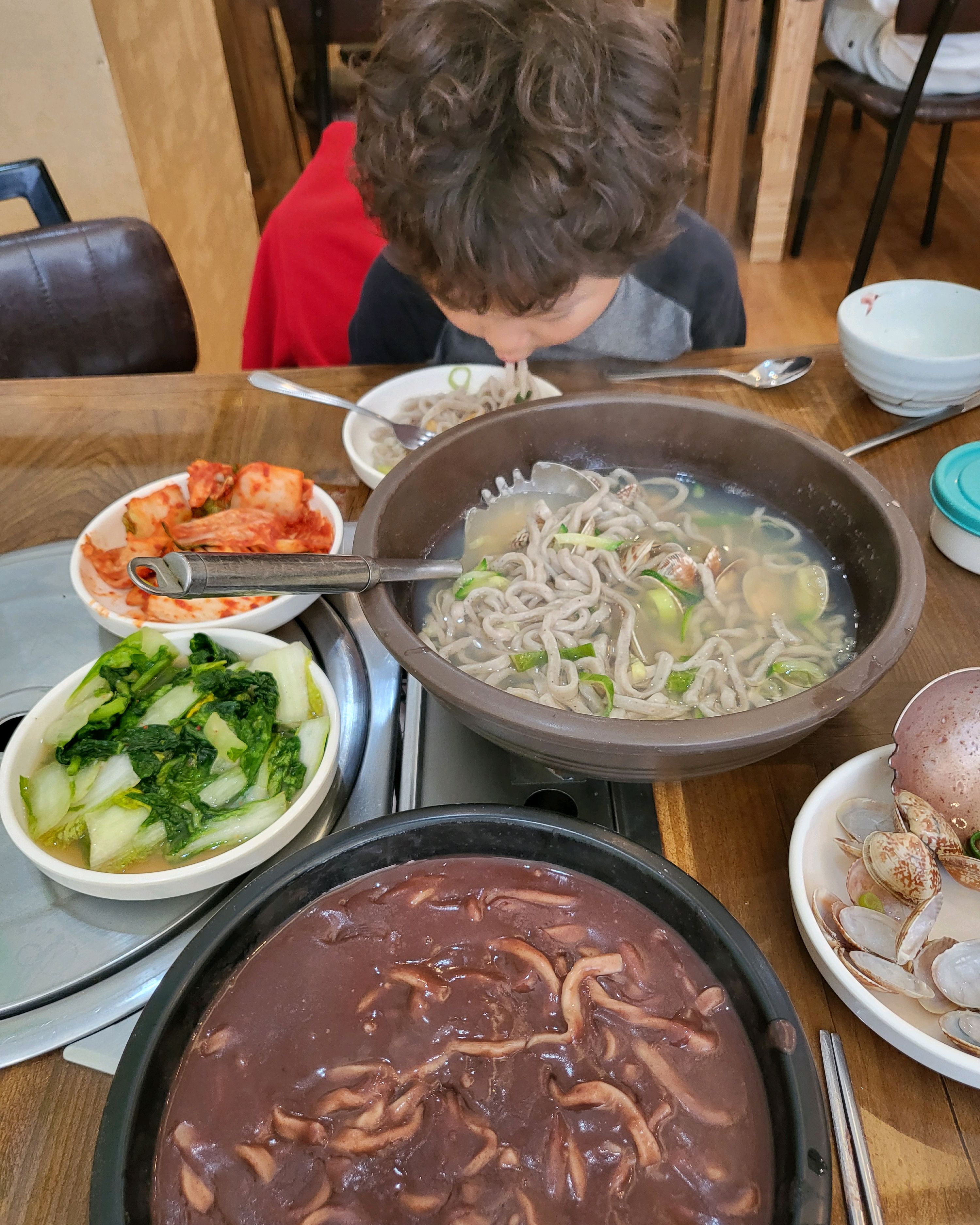 겨울에도 못 먹었던 팥칼국수 먹었네요~ - 불당동 맛집 소담골 본점
