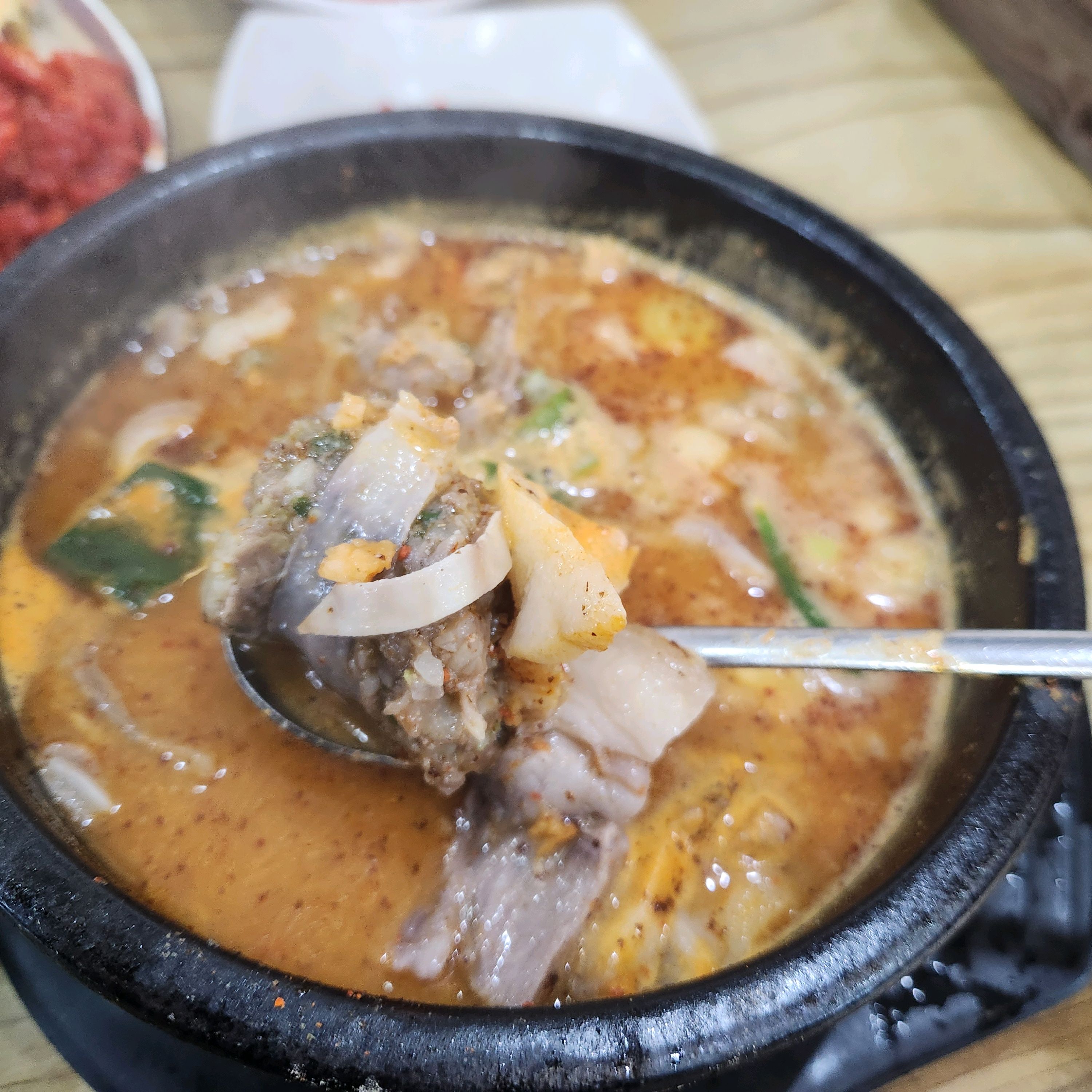 순대국, 오징어순대 먹었어요~ 일단 너~~무 실망했어요. - 아바이마을 맛집 단천식당