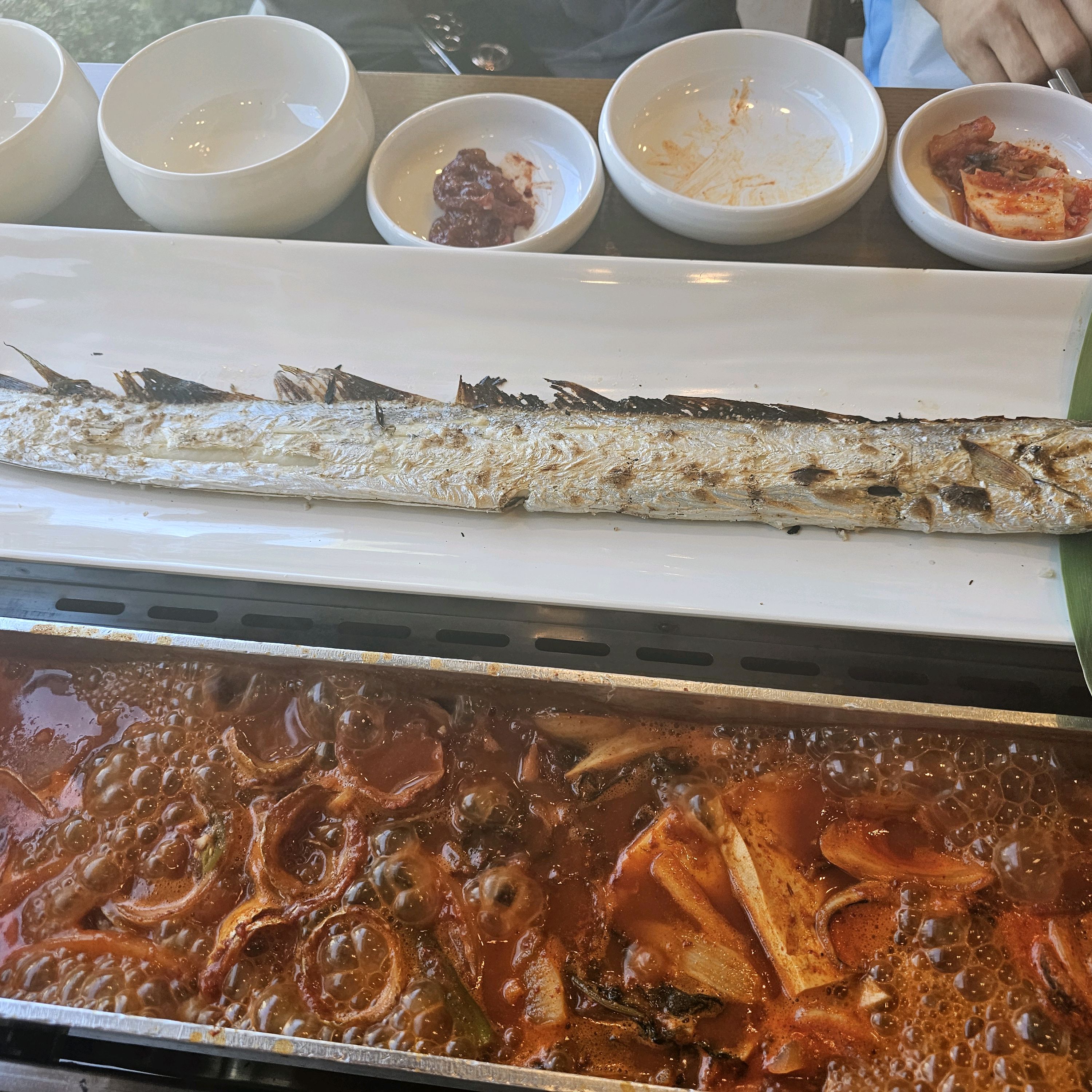 음식이 맛있어요 아이랑 같이와도 먹을수 있는고 - 제주 맛집 한라갈치 제주공항점