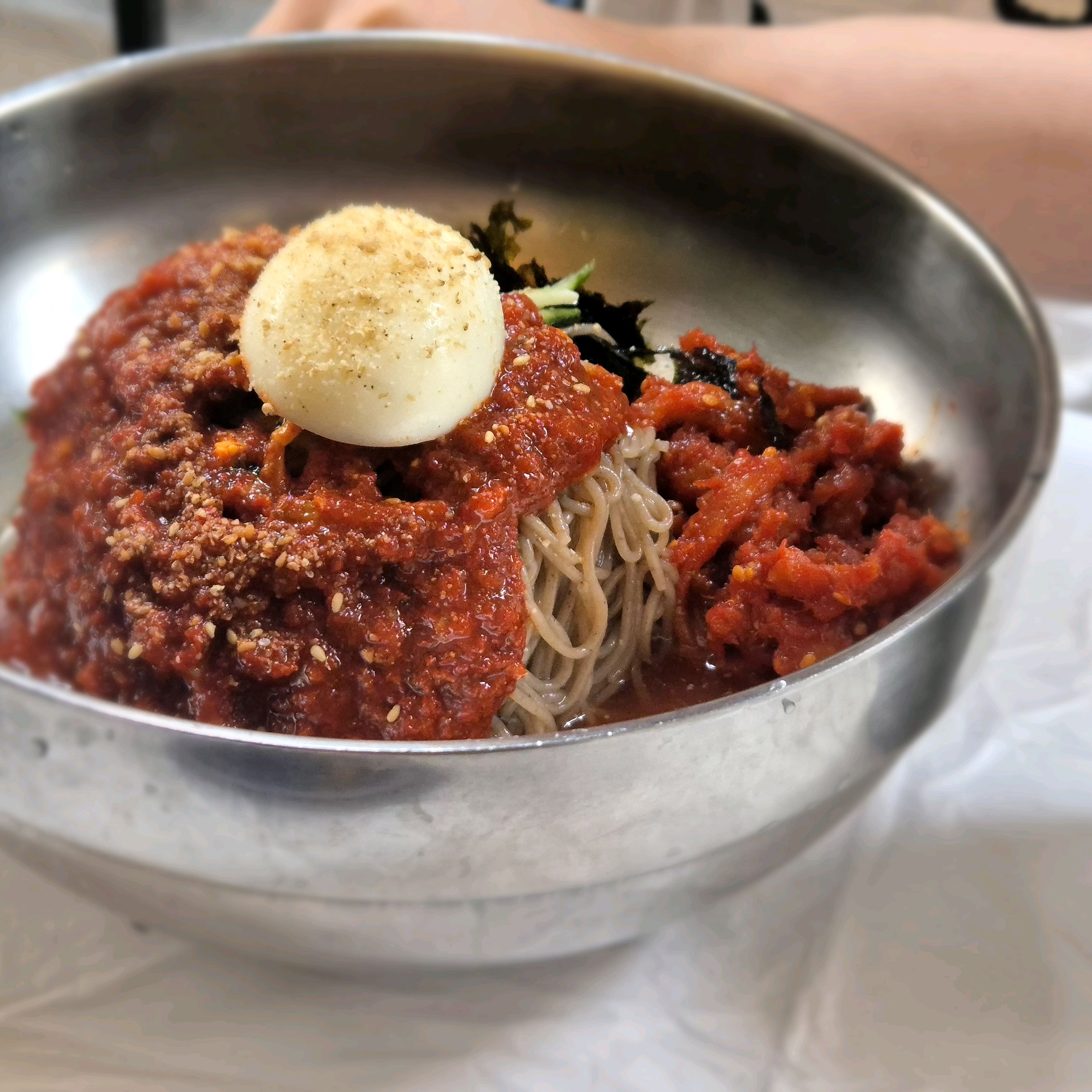 넘 맛잇는 솔밭가든 - 아바이마을 맛집 솔밭가든막국수