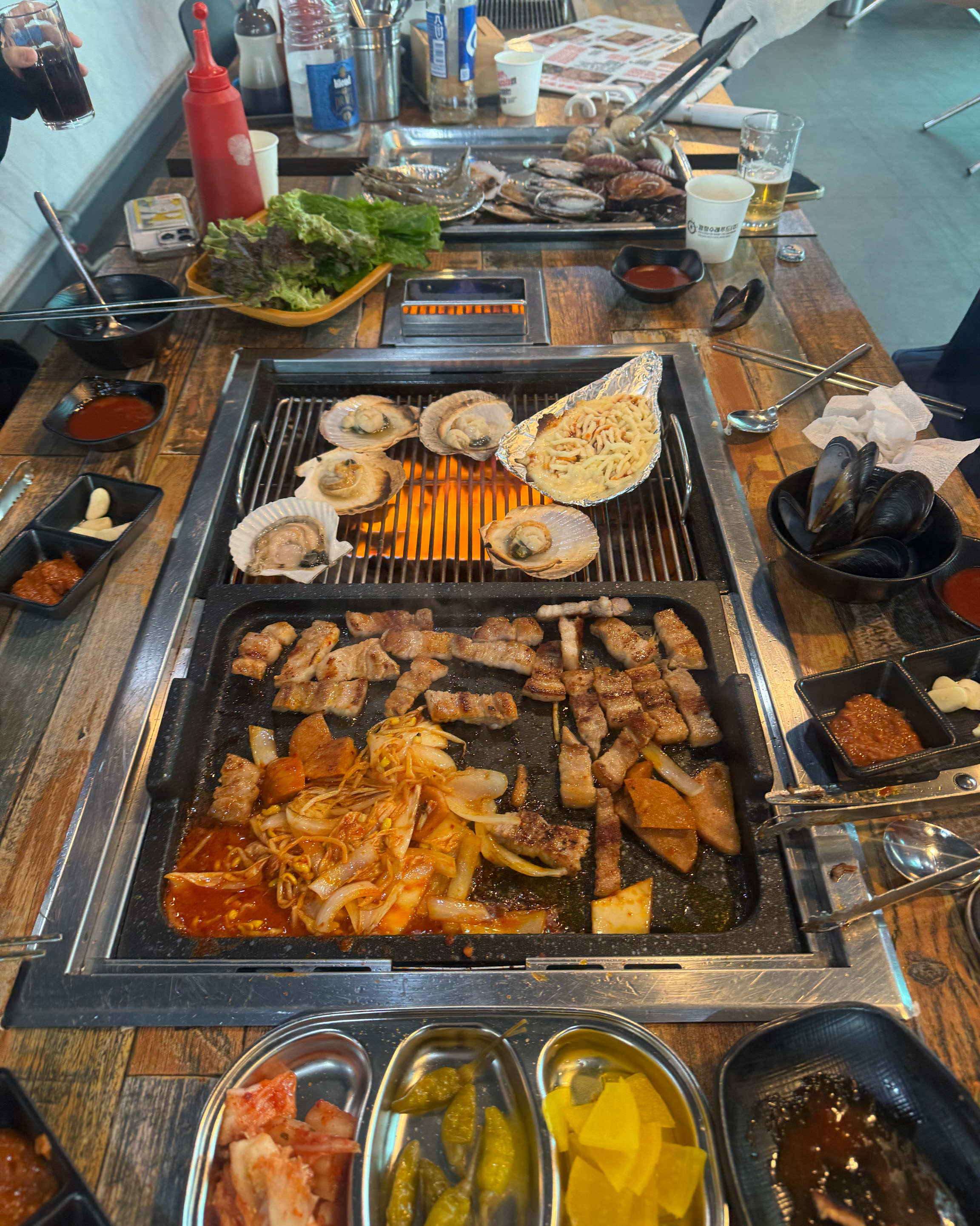 정말 너무 맛있게 잘먹었습니다… 조개구이집인줄 알았는데 - 아바이마을 맛집 명품고기랑조개랑