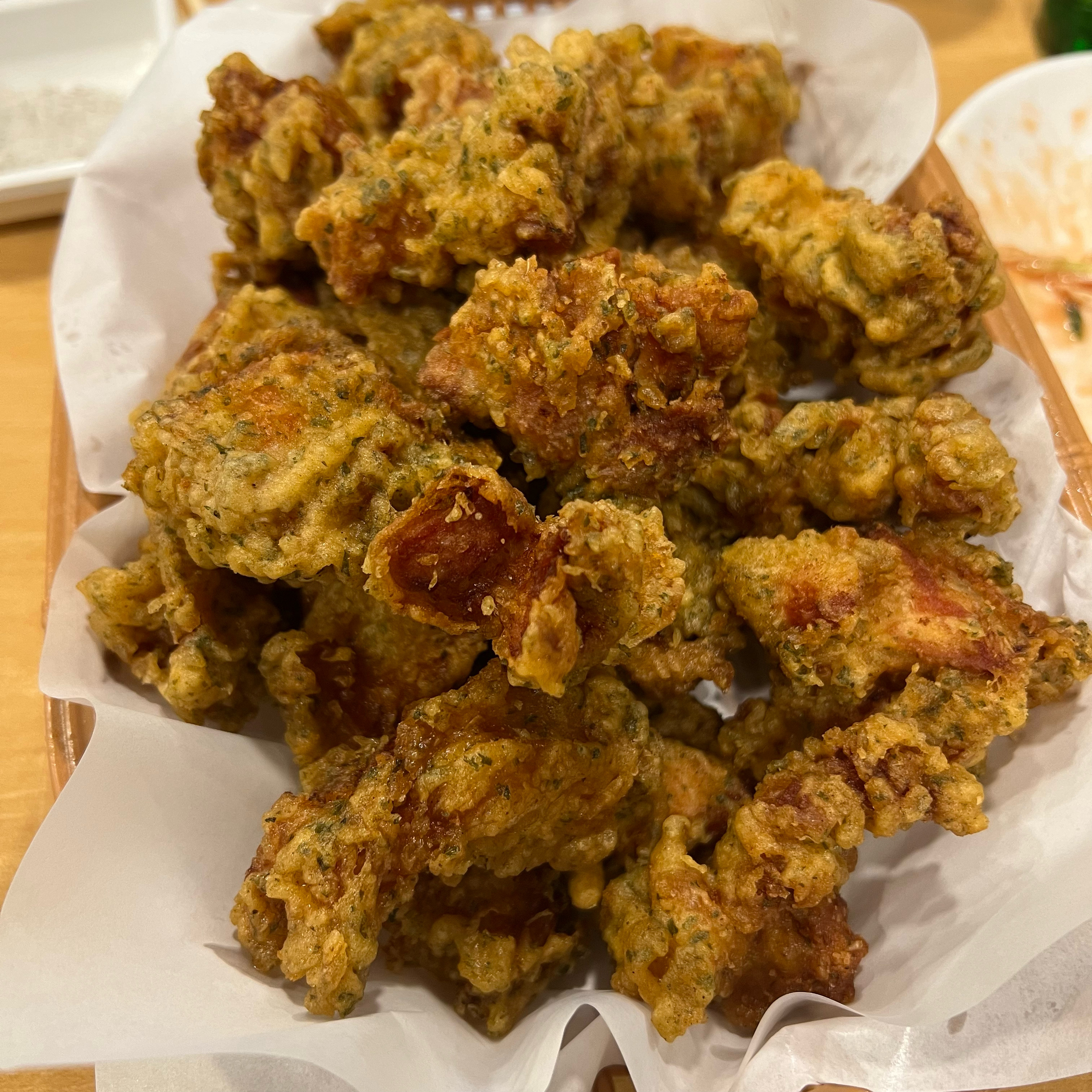 신포시장 야채치킨 오징어튀김 제 최애 치킨이에용! 후라이드로만 먹어도 넘넘 맛있어요ㅠㅠㅠㅠ