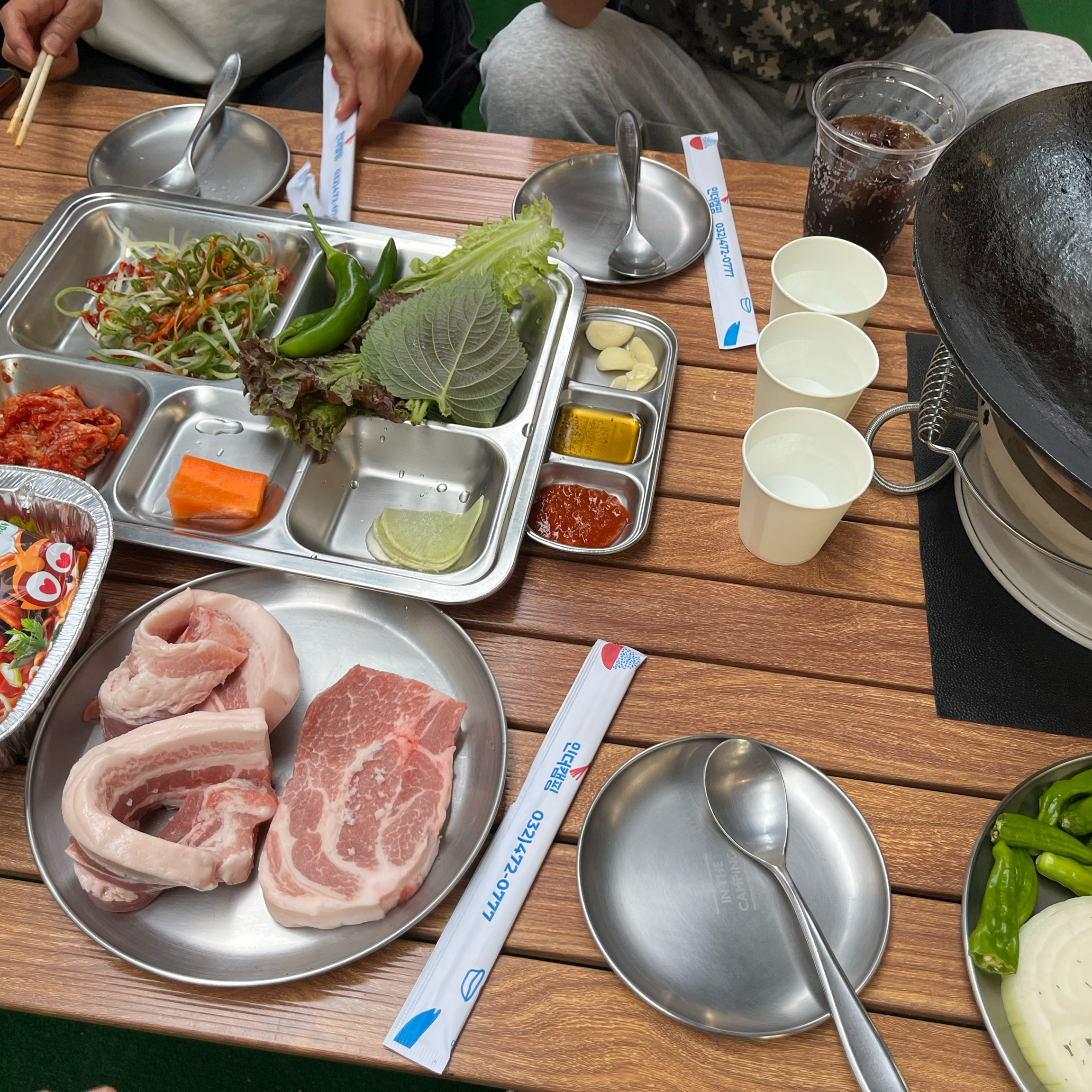 인천대공원에서 놀고 강아지랑 오기 좋아요! - 인천 맛집 인천대공원 바베큐식당 인더캠핑