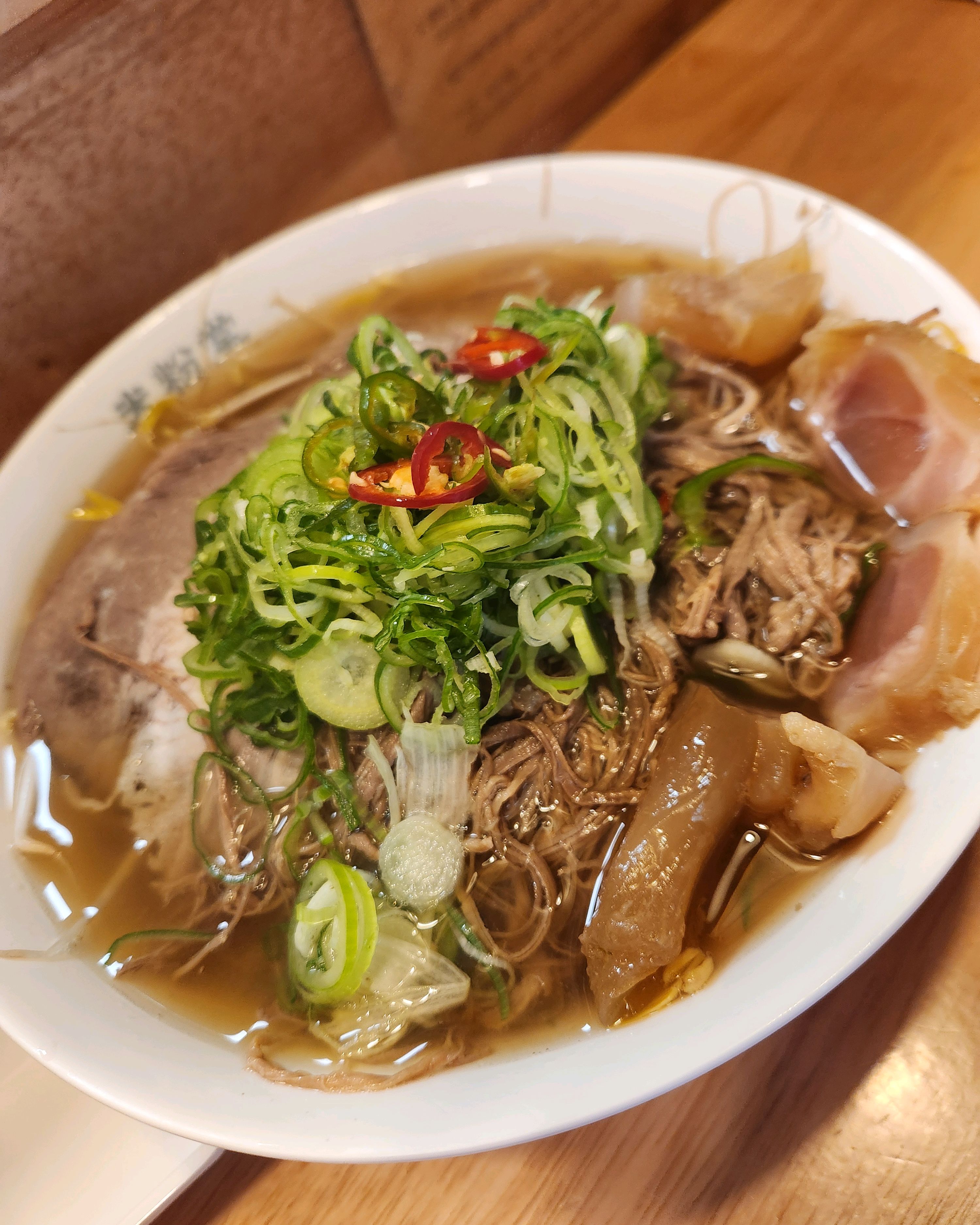 아이가 차돌양지힘줄 쌀국수 시켜서 처음 먹어봤네요 ㅎㅎ - 남악 맛집 미분당 남악점