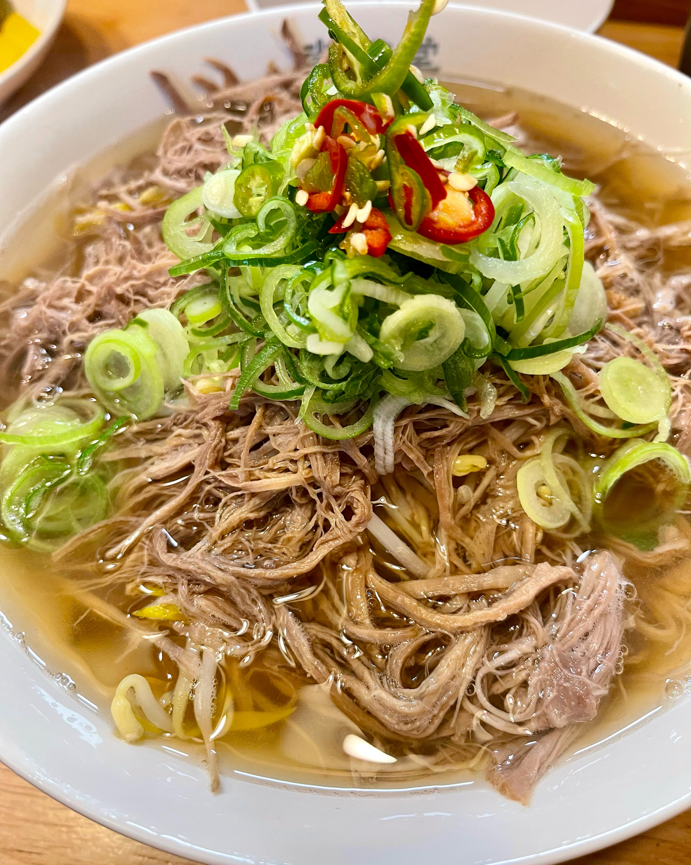 따뜻한 국물에 아찬 고기 토핑이 좋아요~ - 남악 맛집 미분당 남악점