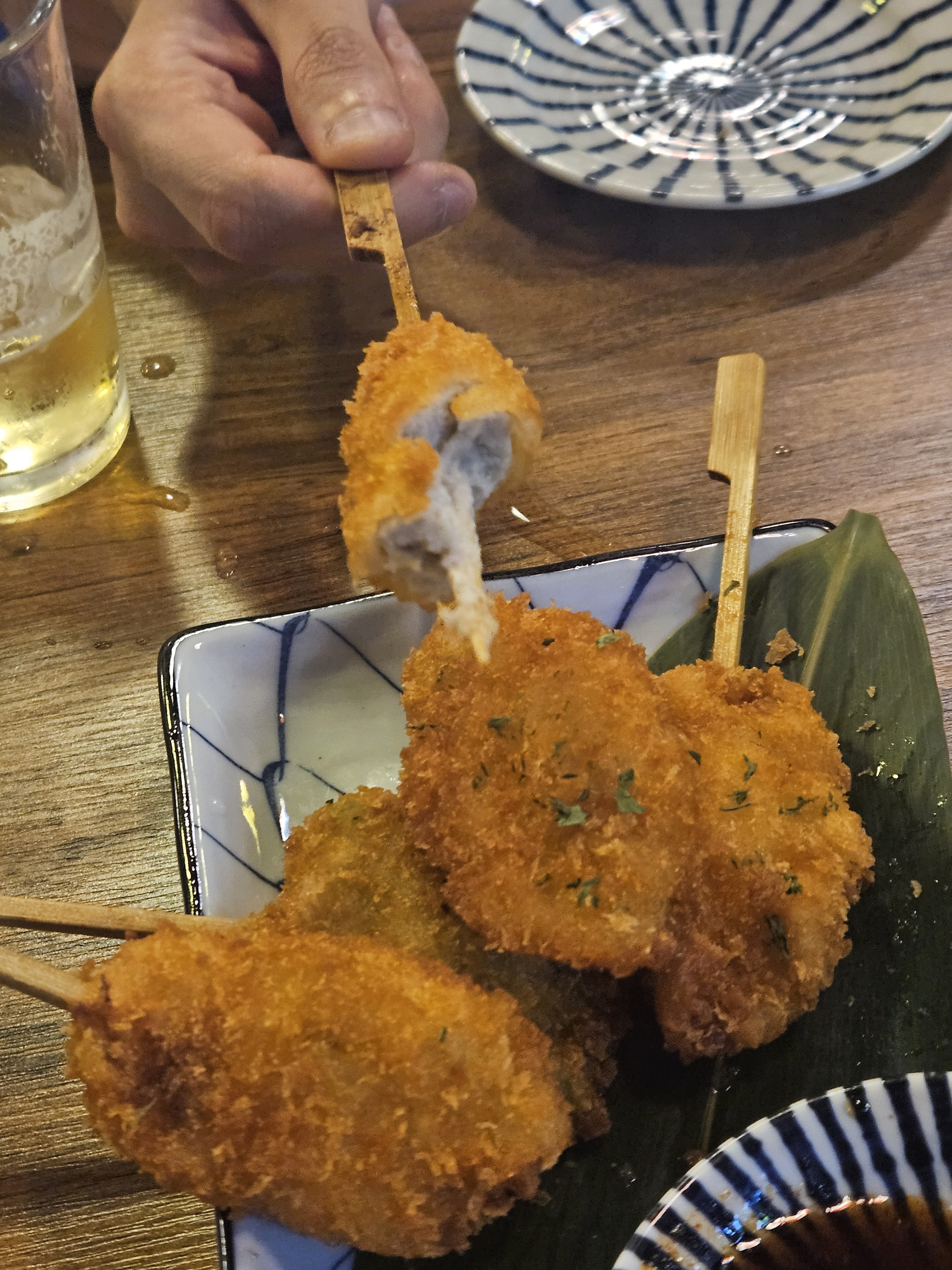 쿠시카츠 JMT 정신차려보니 순삭 - 대전 맛집 오사카데스 봉명점