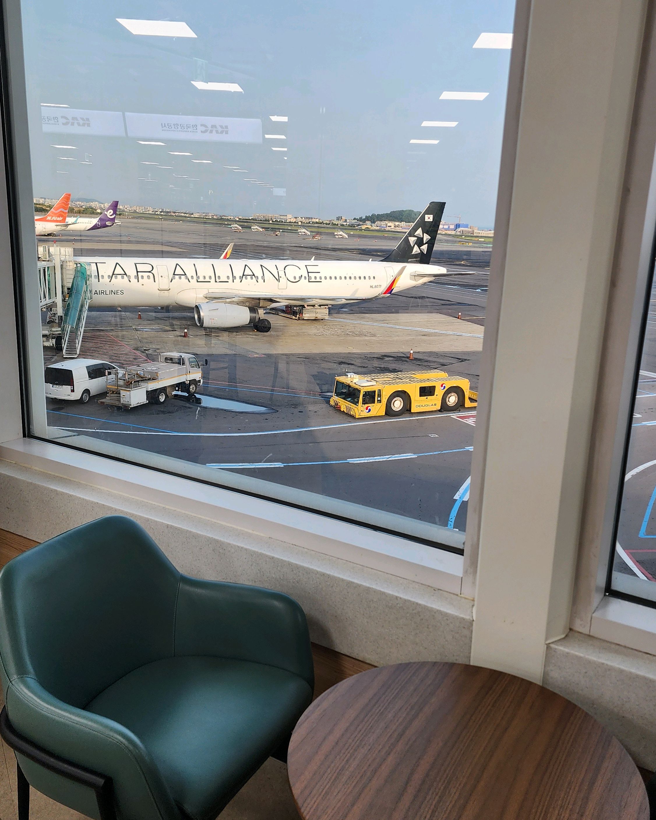 비행기 뷰맛집이요^^ - 제주 맛집 폴 바셋 제주공항 국내선점