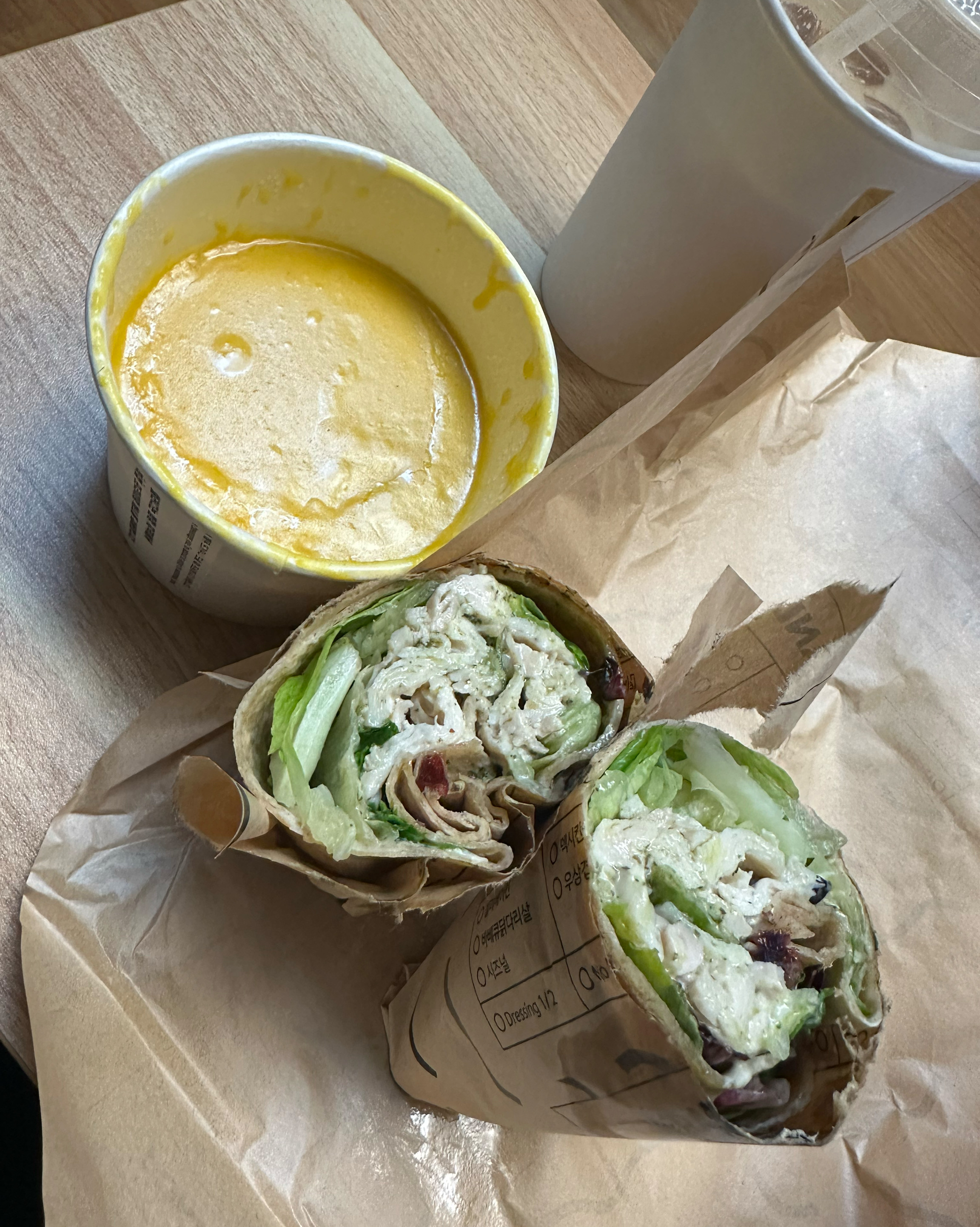 포장으로 매장 이용햇구요. - 불당동 맛집 샐러디 천안불당점