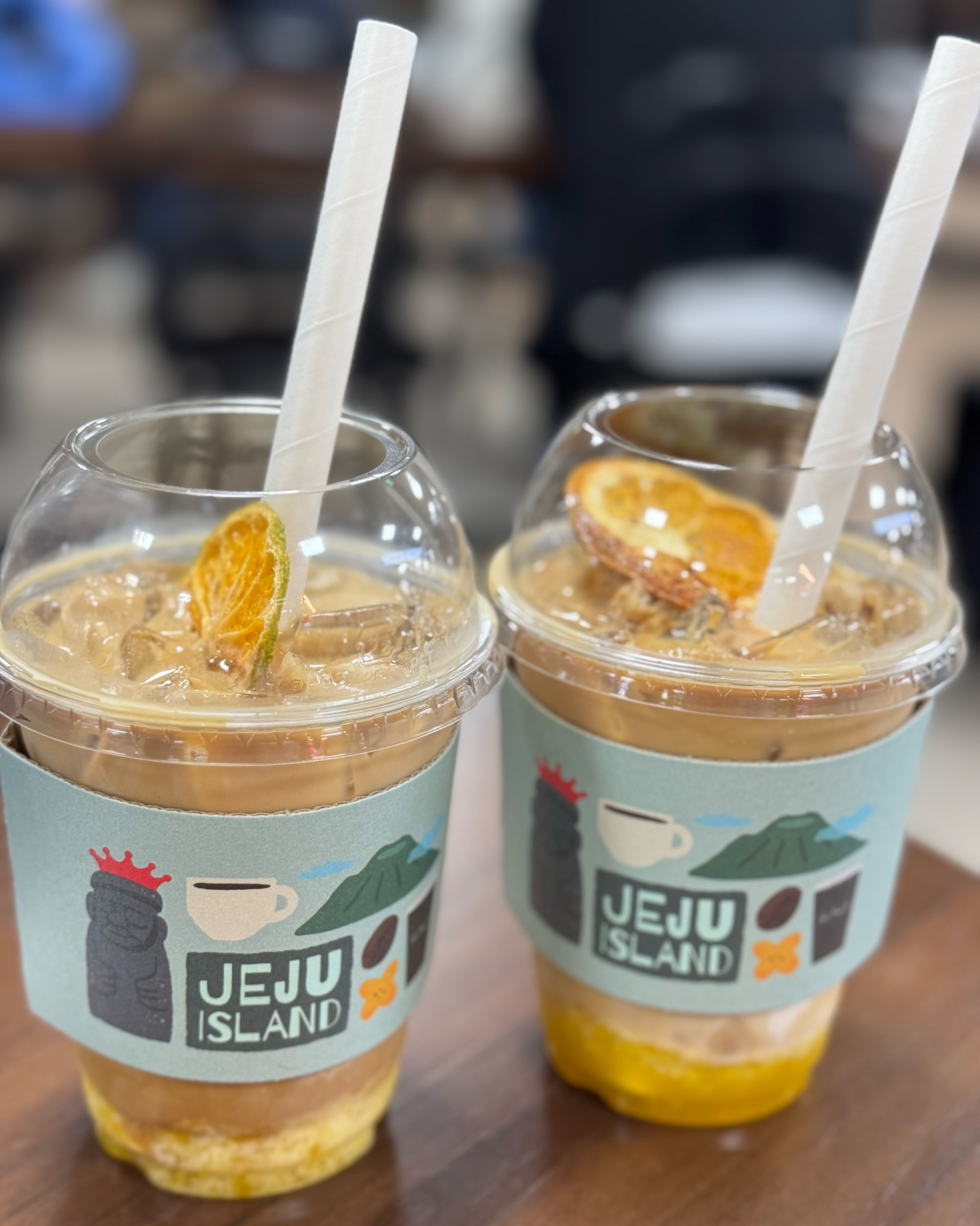 한라봉카페라떼 넘넘 맛있어요🧡 - 제주 맛집 폴 바셋 제주공항 국내선점