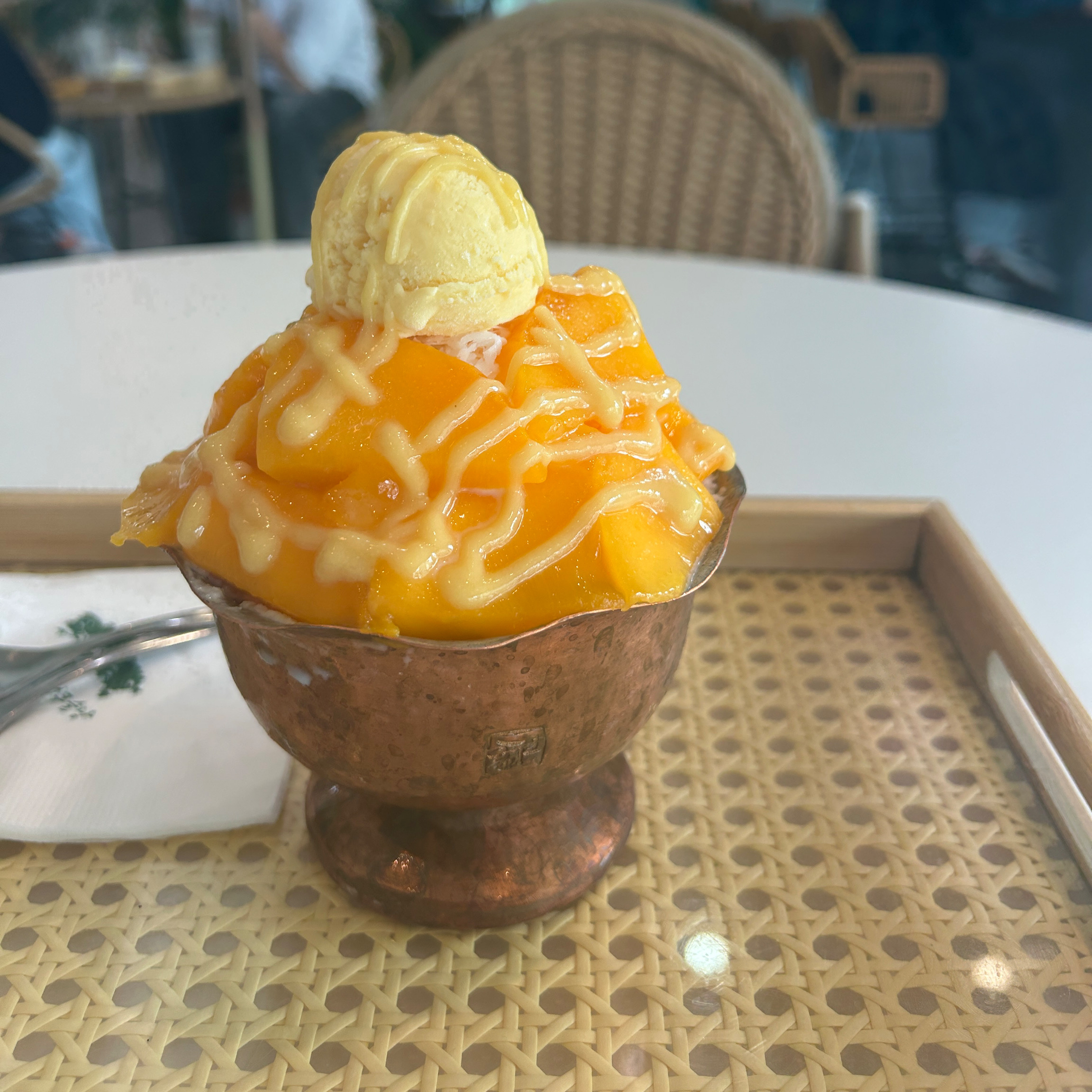 망고빙수 맛있었어요! 시원하고 깔끔해요!!😋 - 제주 맛집 먹쿠슬낭카페