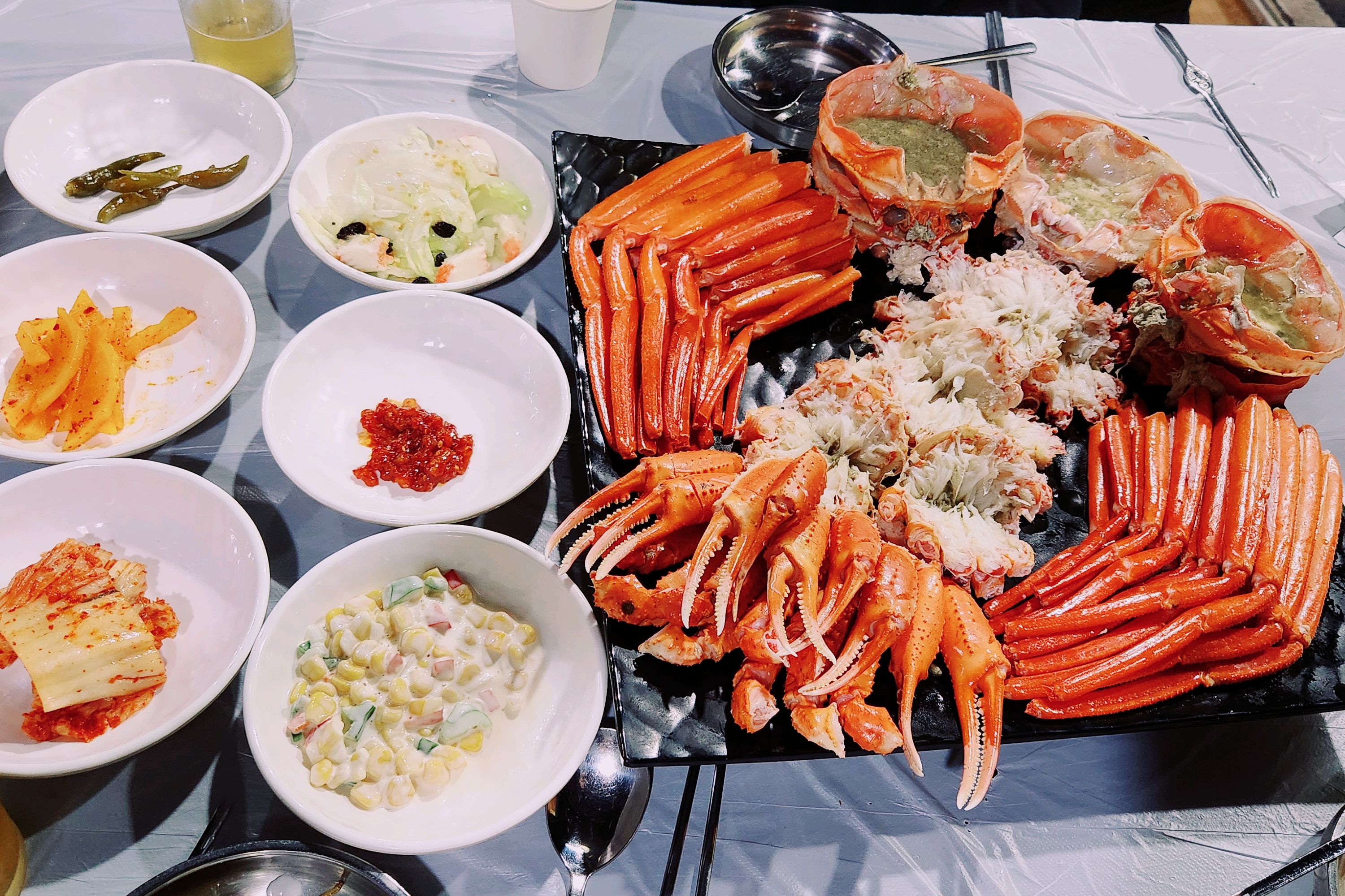 우와♡-♡ 진짜 맛있어요 - 아바이마을 맛집 속초홍게무한리필홍게랑