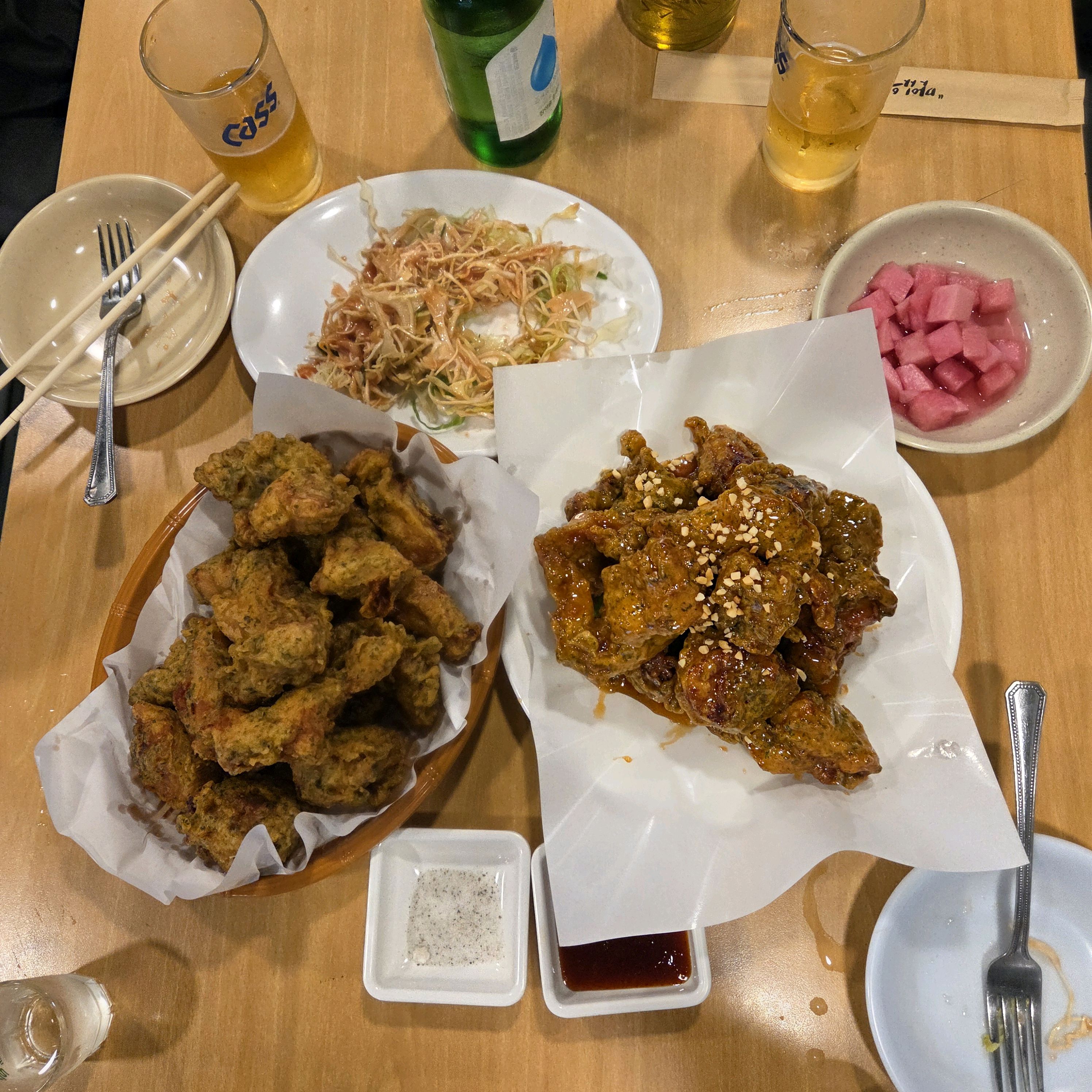 처음방문인데 바삭하고 진짜 맛남 ㅎ - 인천 맛집 신포야채치킨 신포시장본점