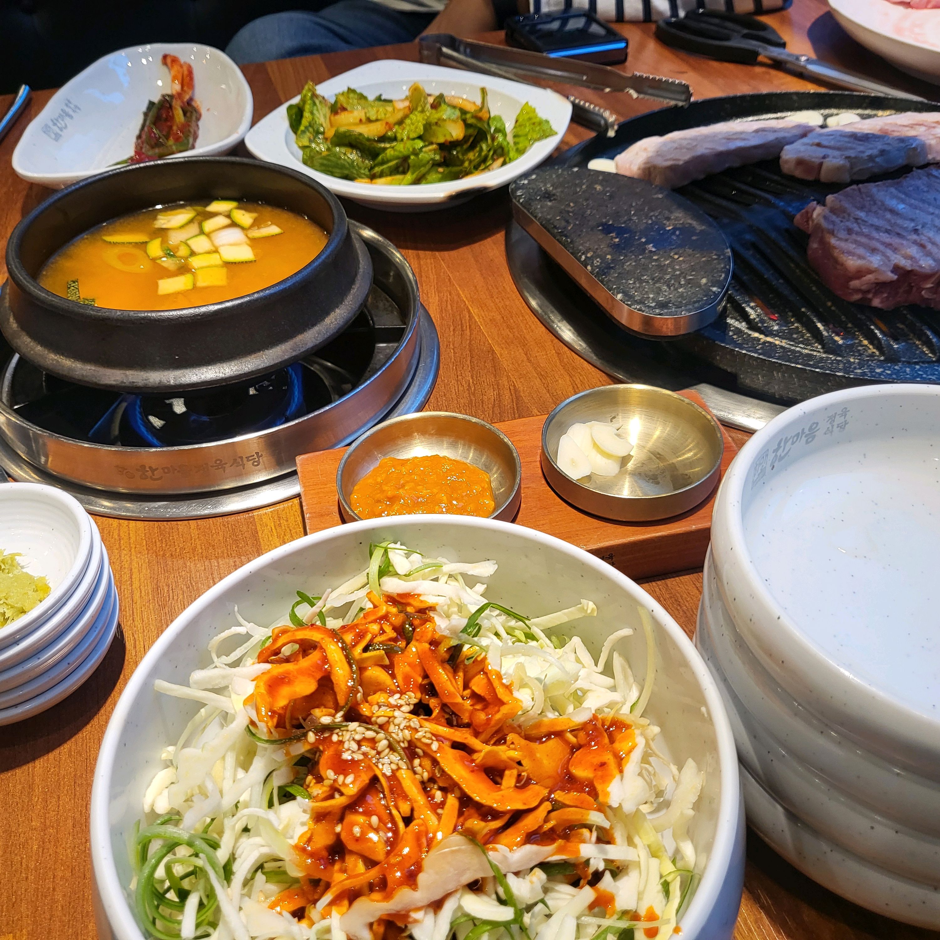 기본적으로 고기도 맛있고. - 불당동 맛집 한마음정육식당 천안신불당점
