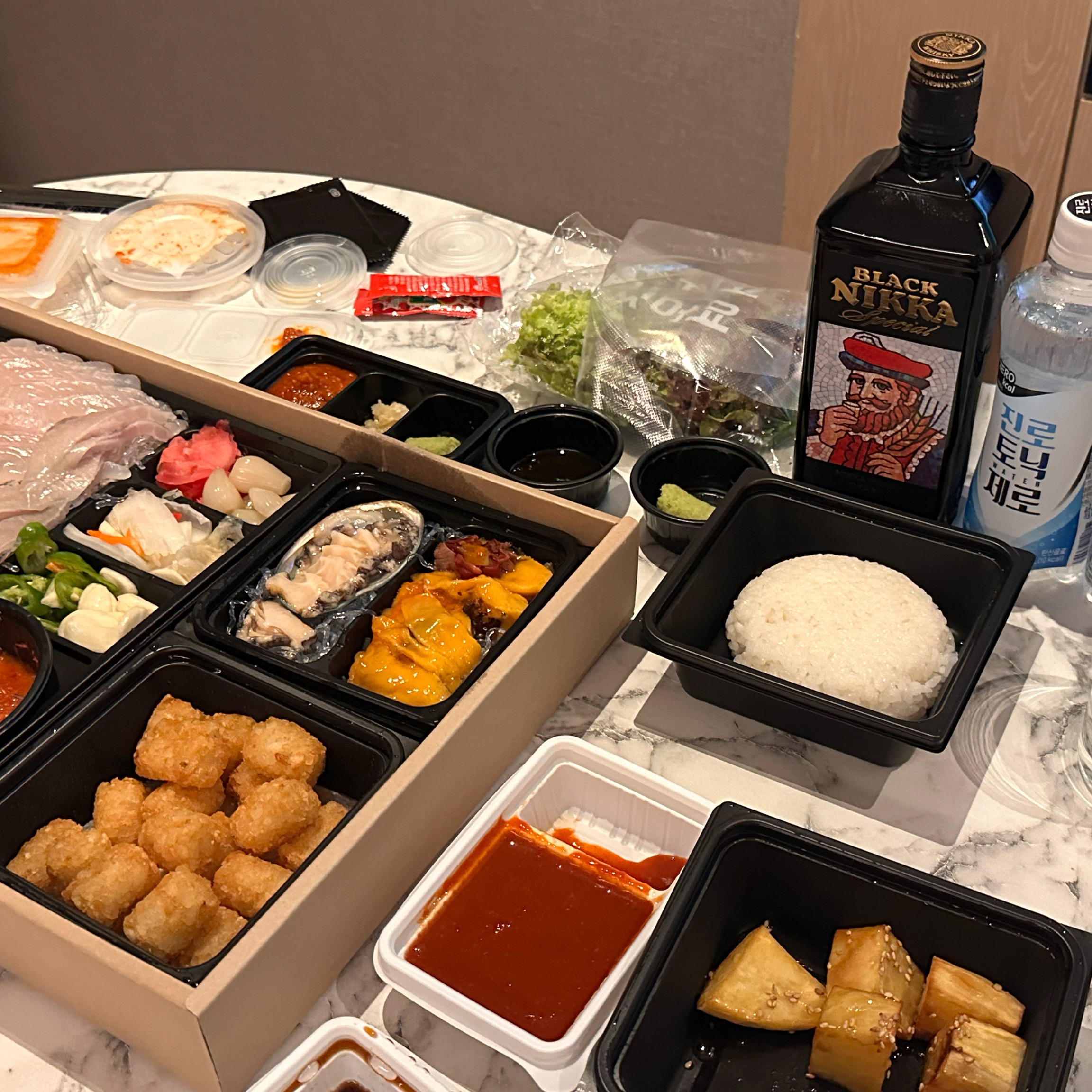 양 진짜 많구 맛도 조아여!! - 경포대 맛집 강릉맛집 강릉횟집 천둥회와물회 경포대점
